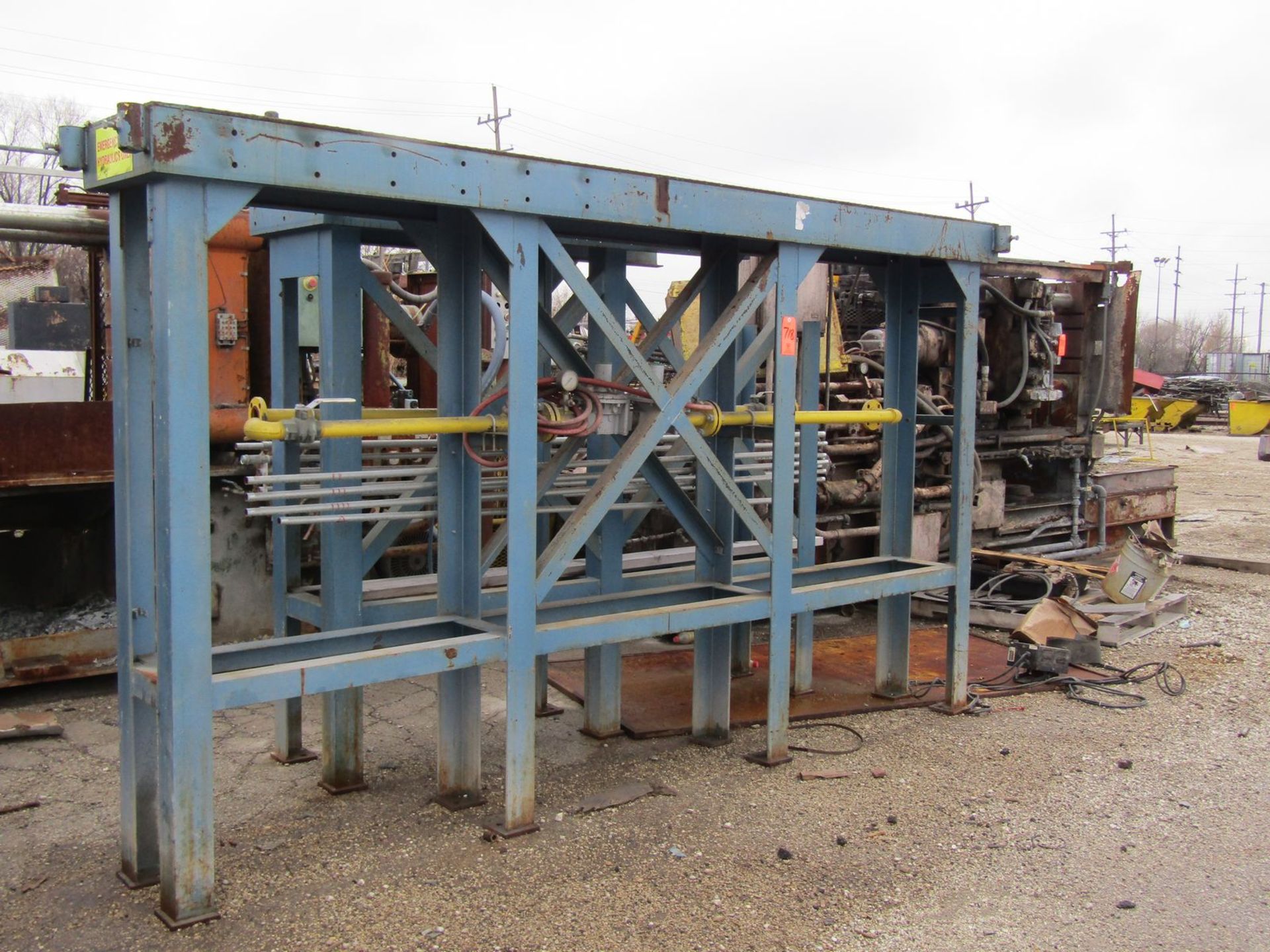 Lot - Large Quantity of Scrap Metal, to Include: (1) Die Caster Carcass, Trim Press Carcasses, - Image 3 of 4