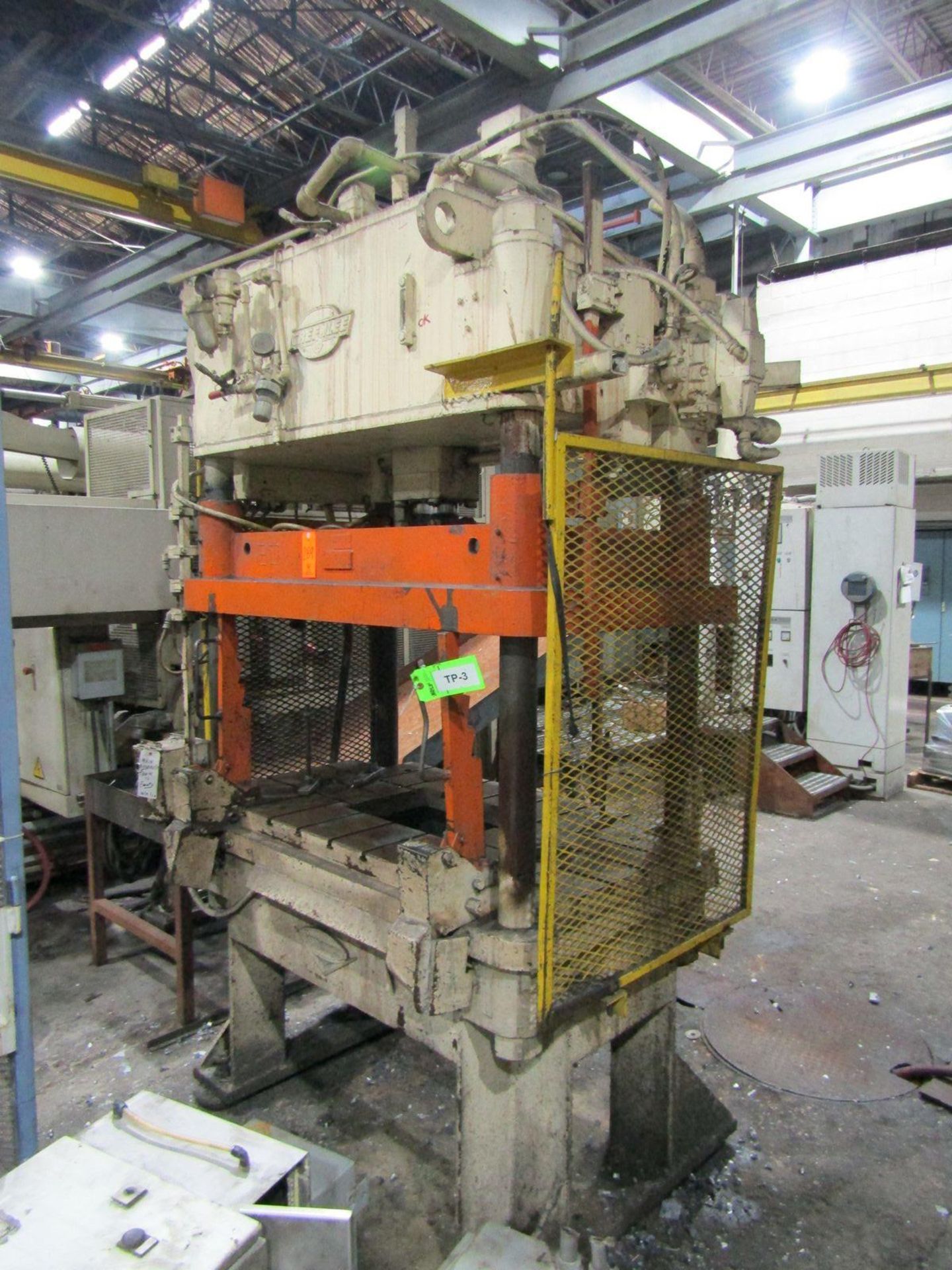 B&T 30 U.S. Ton Capacity Model TP-30-4 Four Column (Post) Vertical Hydraulic Die Casting Trim Press;