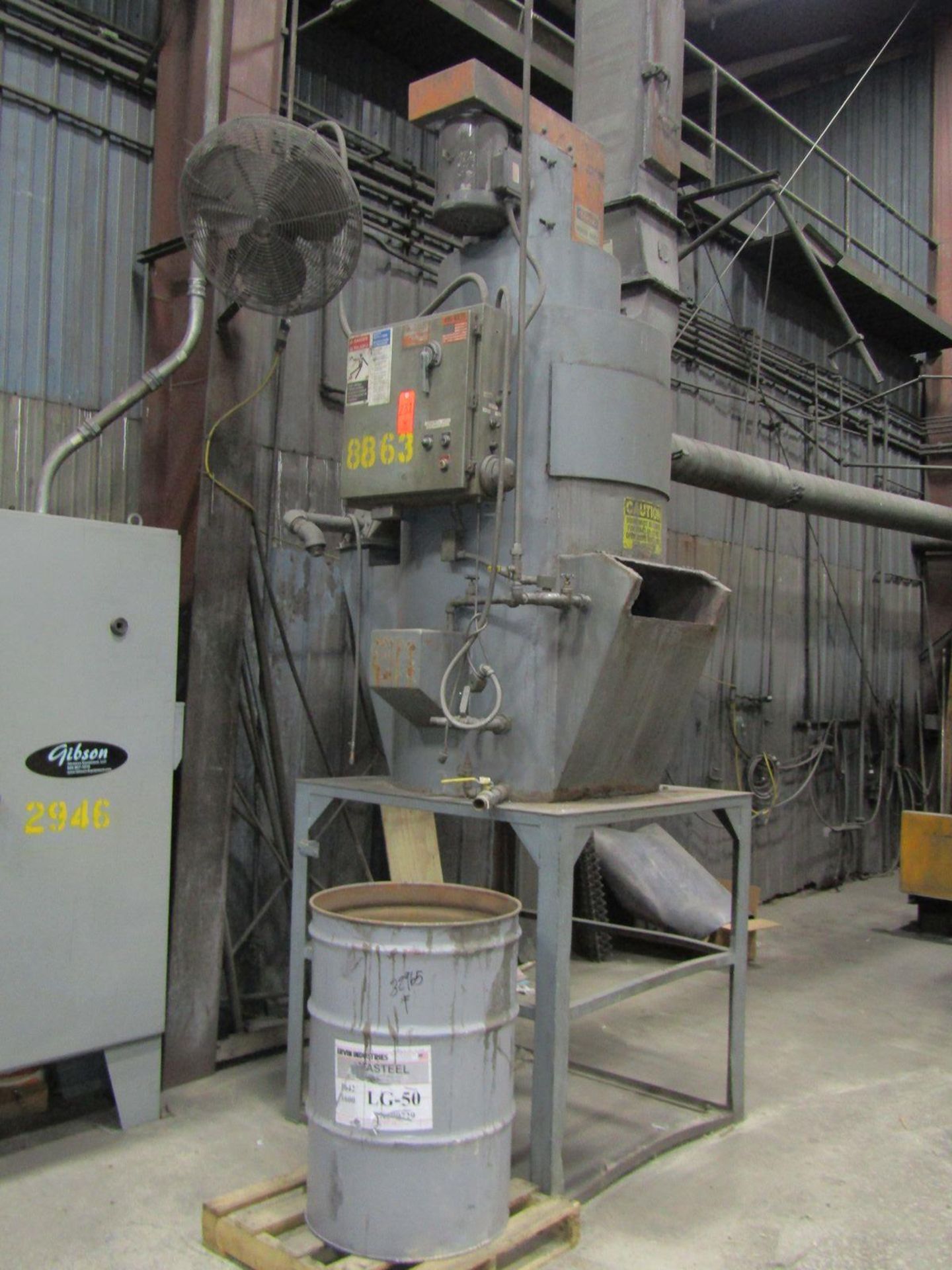 Uni-Wash Inc. Model UCBD-25 Wet Type Dust Collector, S/N: 16536; with 7.5-HP