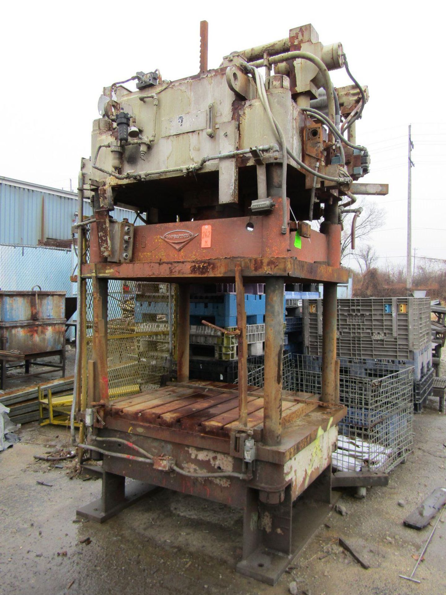 B&T 75-Ton Capacity Model TP-75 Vertical Die Cast Trimming Press; with Relay Controls Additional