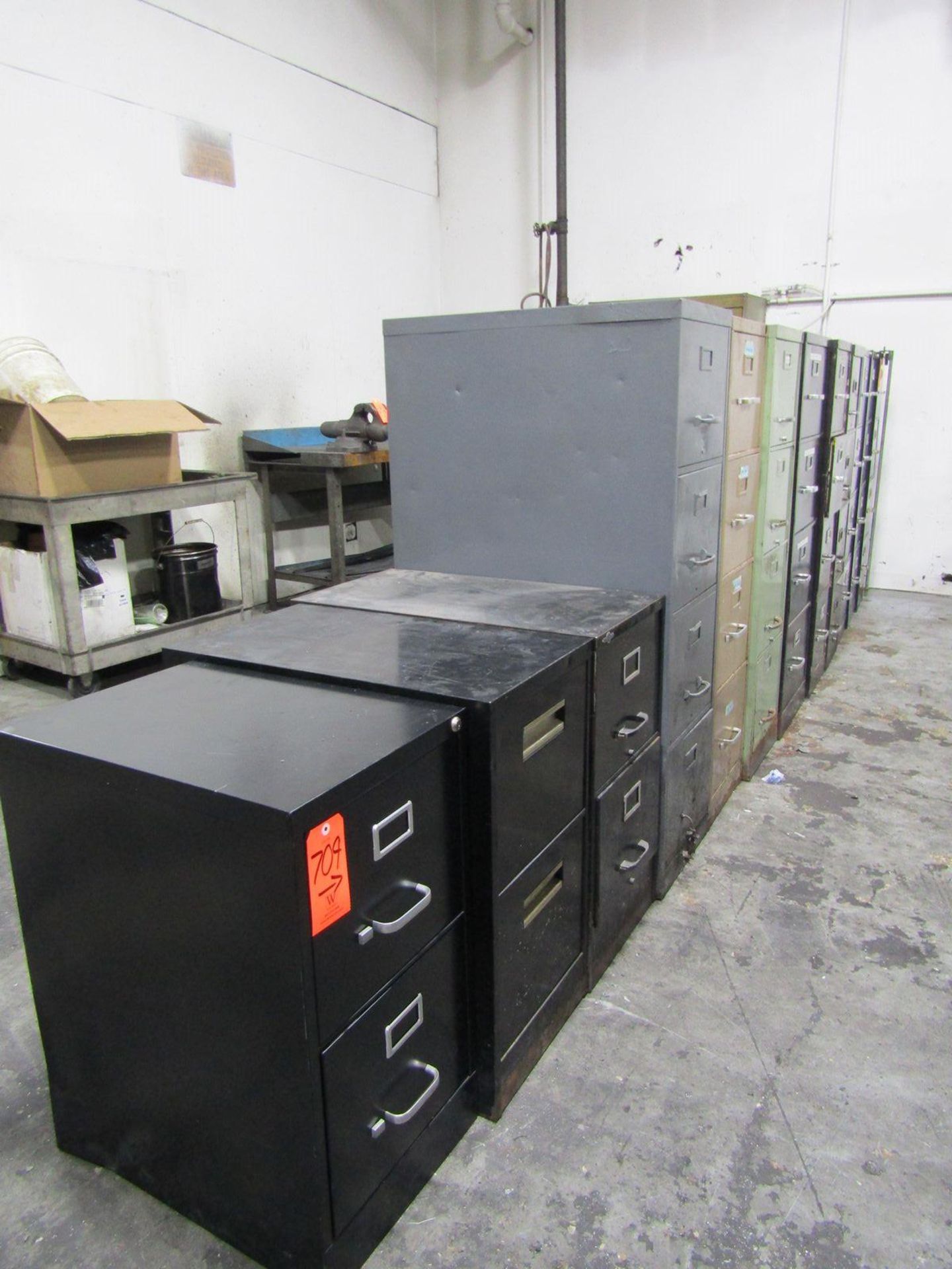 Lot - Shop Furniture, to Include: (2) 5-Drawer Lateral Filing Cabinets, (1) 4-Drawer Lateral - Image 3 of 12