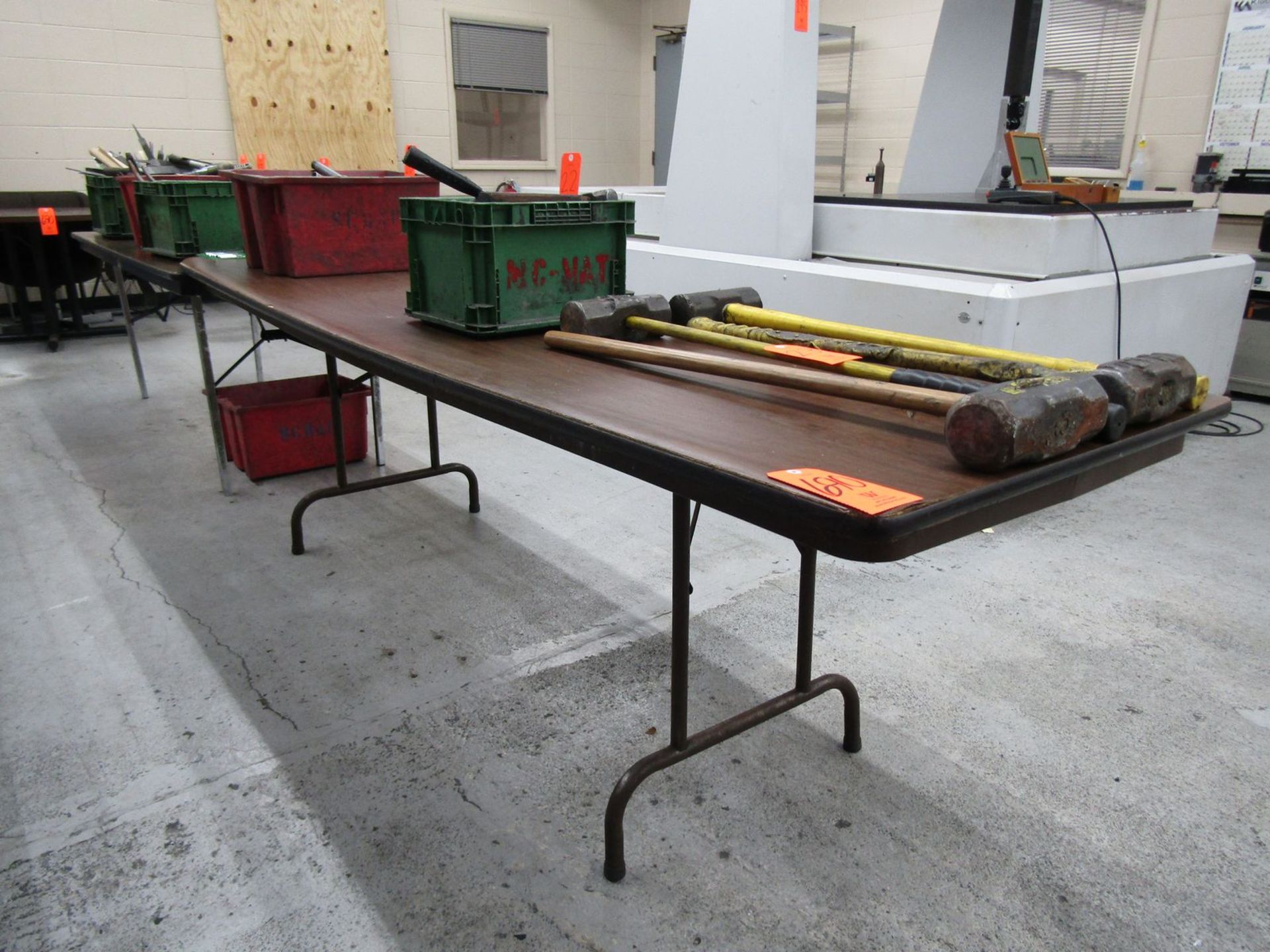 Lot - CMM Room Furniture, to Include: (3) Desks, (4) Lunch Tables, & (5) Fold-Up Tables, (No - Image 5 of 9