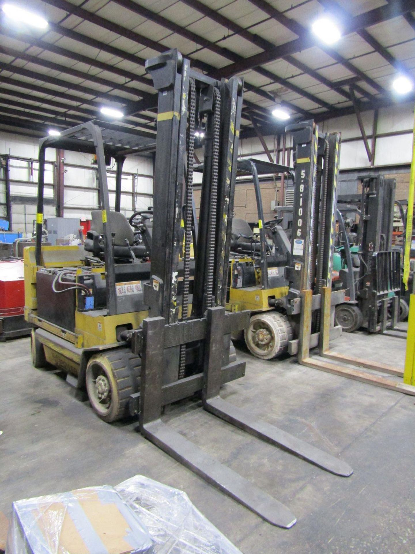 Yale 10,000 lb. Cap. Model ERC100HHN36TV108 Heavy Duty Electric Fork Lift Truck, S/N: C839N01894F; - Image 2 of 8