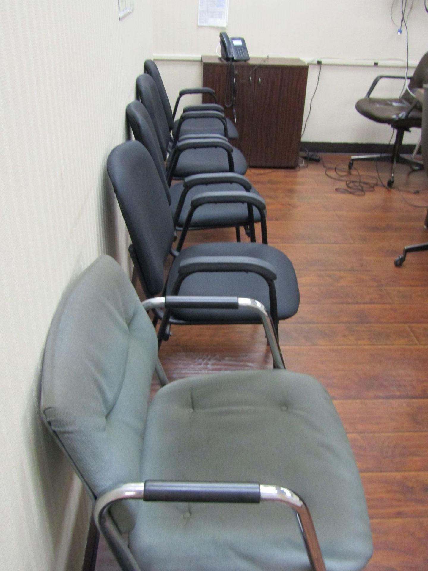 Lot - Remaining Contents of Conference Room, to Include: 10 ft. Conference Table, (8) Leather - Image 2 of 4