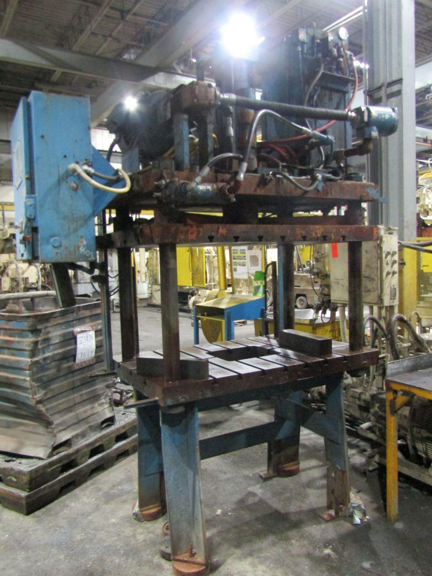 Birch Trim Press 50-Ton Capacity Model TP-50 Vertical Die Cast Trimming Press, equipped with Allen - Image 2 of 8