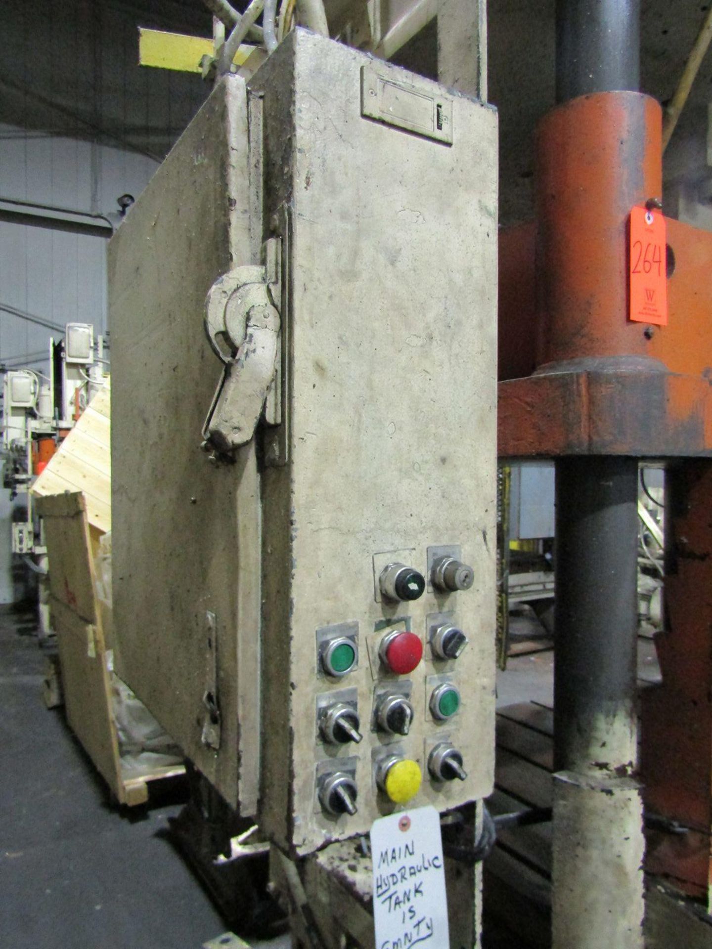 B&T 50 U.S. Ton Cap. Model TP-30-4 Four Column (Post) Vertical Hydraulic Die Casting Trim Press - Image 6 of 7