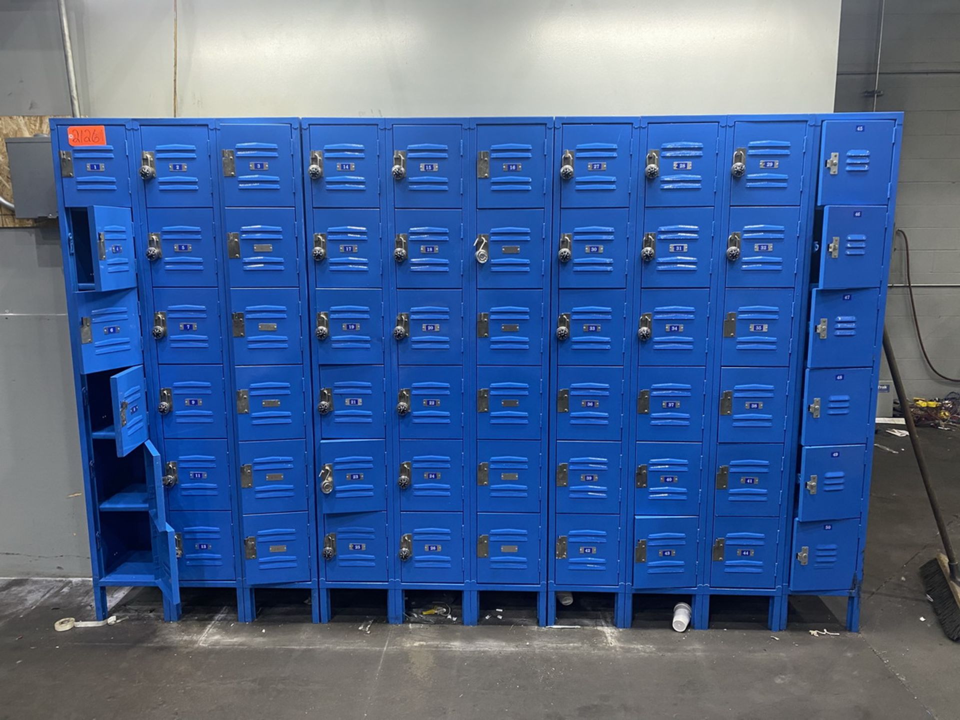 Lot - (3) Sections of 6-Tier Lockers