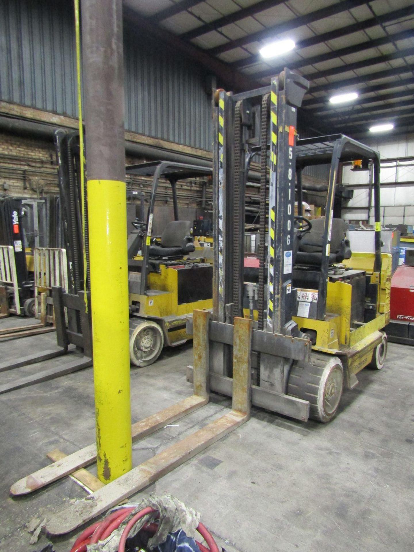 Yale 10,000 lb. Cap. Model ERC100HHN36TV108 Heavy Duty Electric Fork Lift Truck, S/N: C839N01878F;