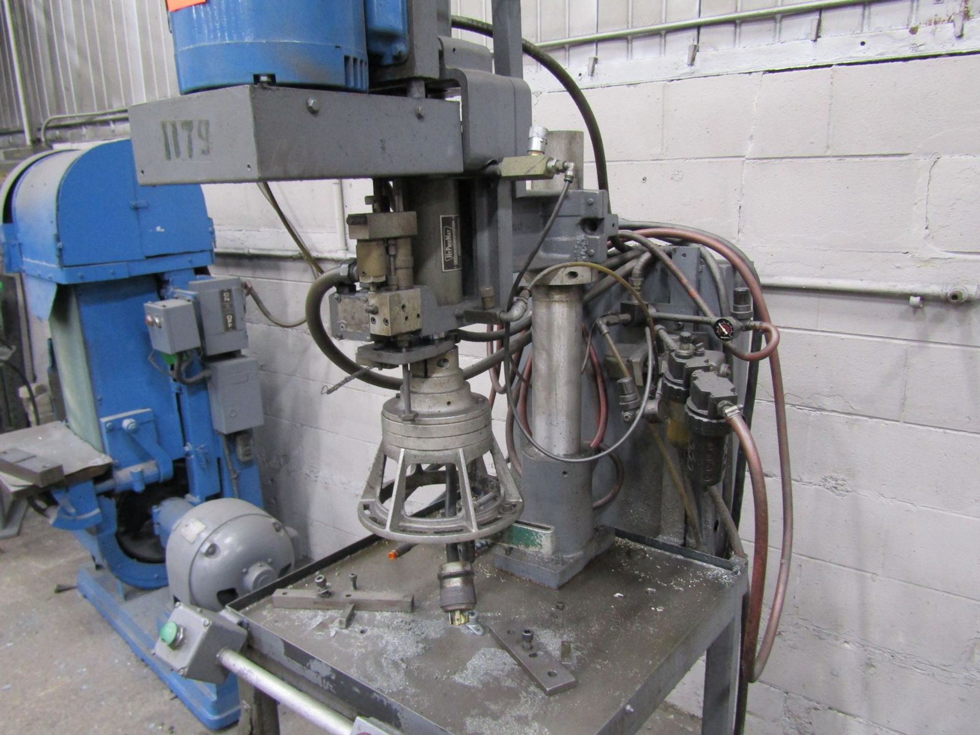 HyPneuMat Model LS-300E6 11090-B Single Head Vertical Drilling & Tapping Machine, S/N: 85202; with - Image 4 of 4