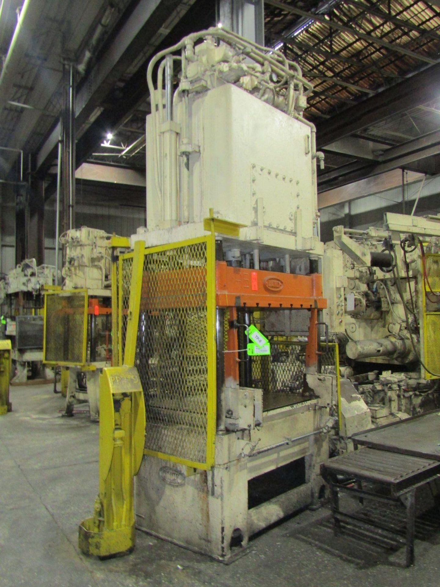 Danly 30 U.S. Ton Cap. Model TP-30-7 Four Column (Post) Vertical Hydraulic Die Casting Trim - Image 2 of 7