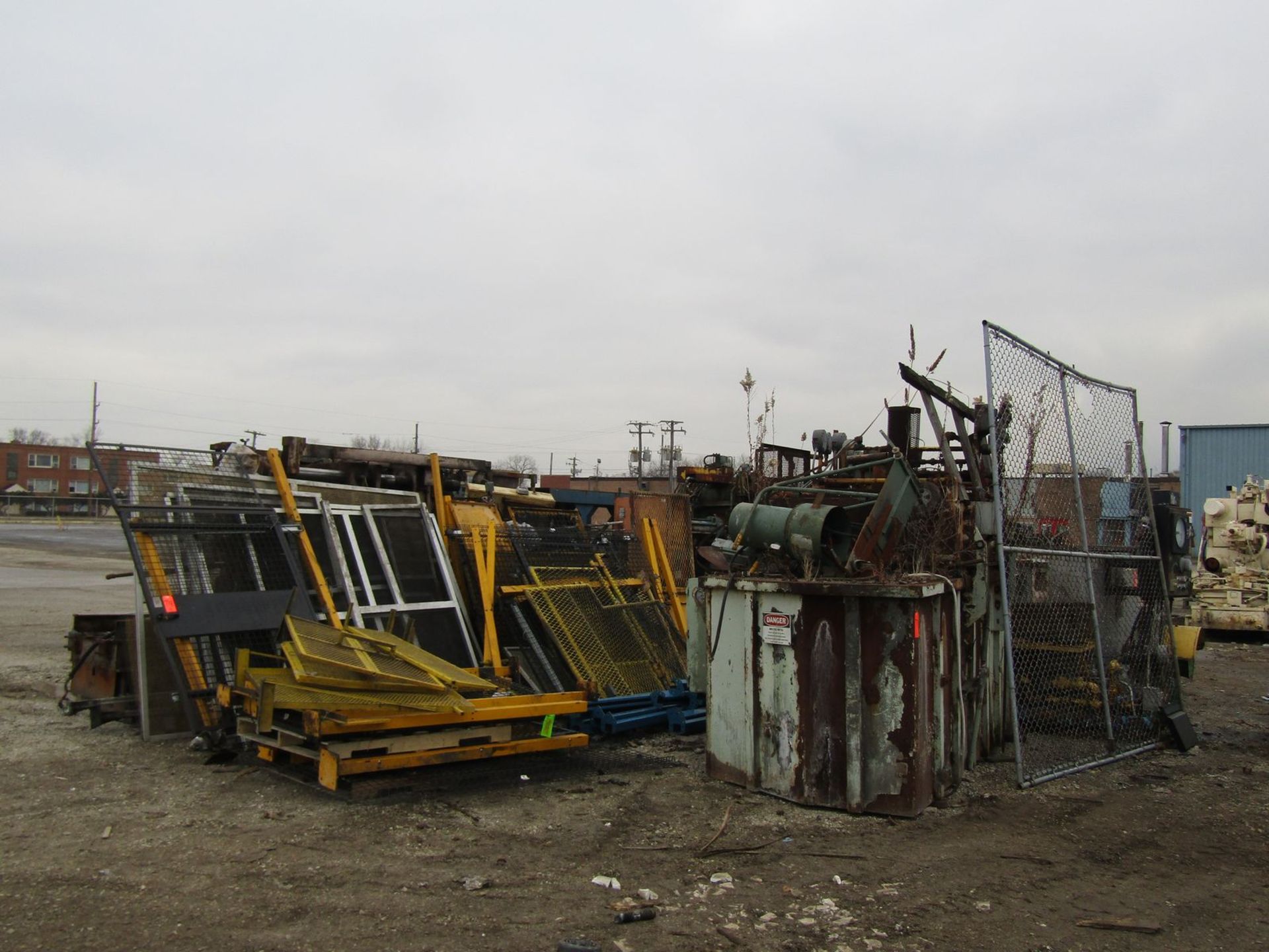 Lot - Large Quantity of Scrap Metal, to Include: (1) Die Caster Carcass, Trim Press Carcasses, - Image 2 of 4