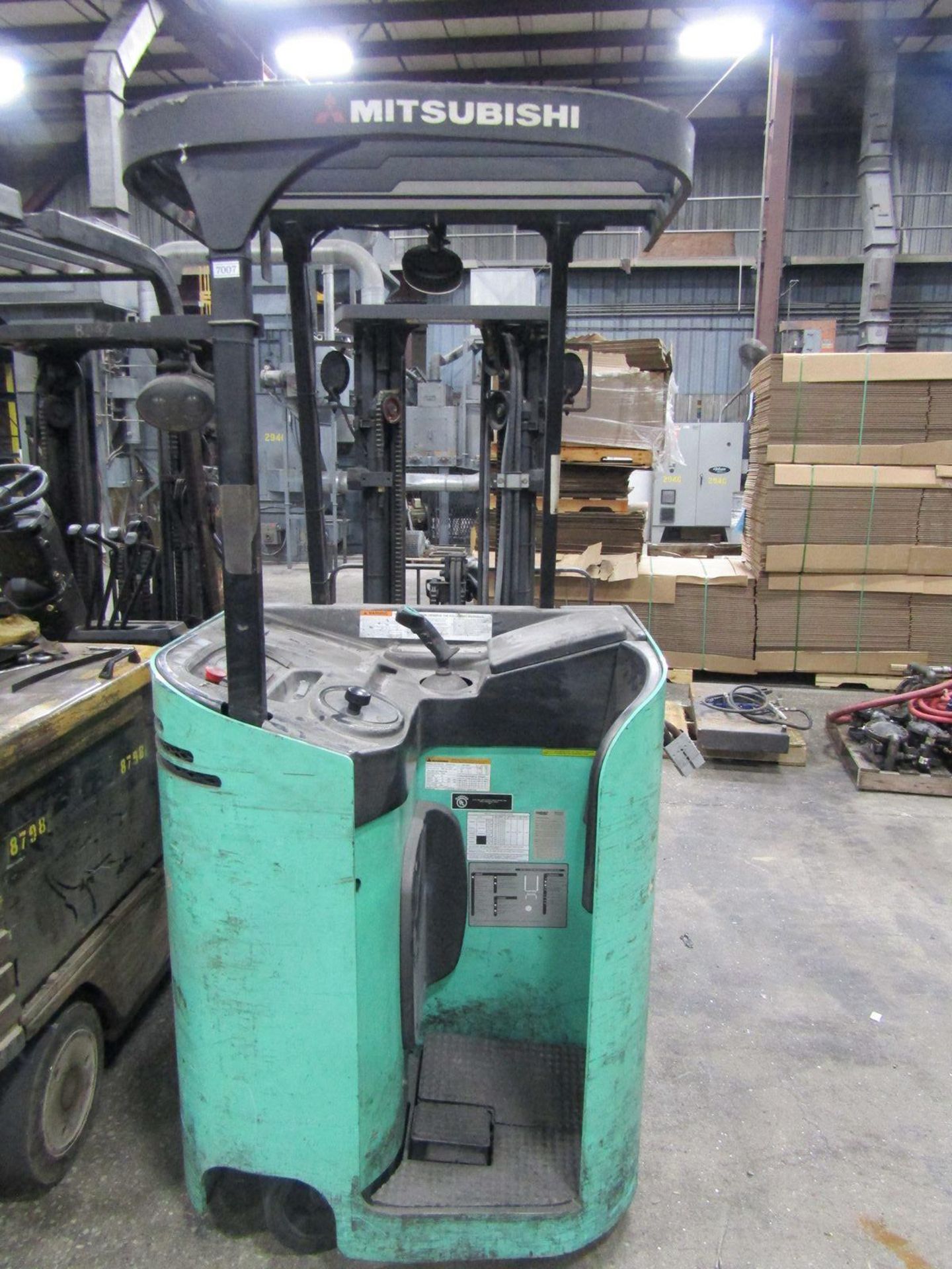 Mitsubishi 3,250 lb. Cap. Model FBC18NS Electric Stand-Up Fork Lift Truck, S/N: A2DS120347; with 3- - Image 5 of 7