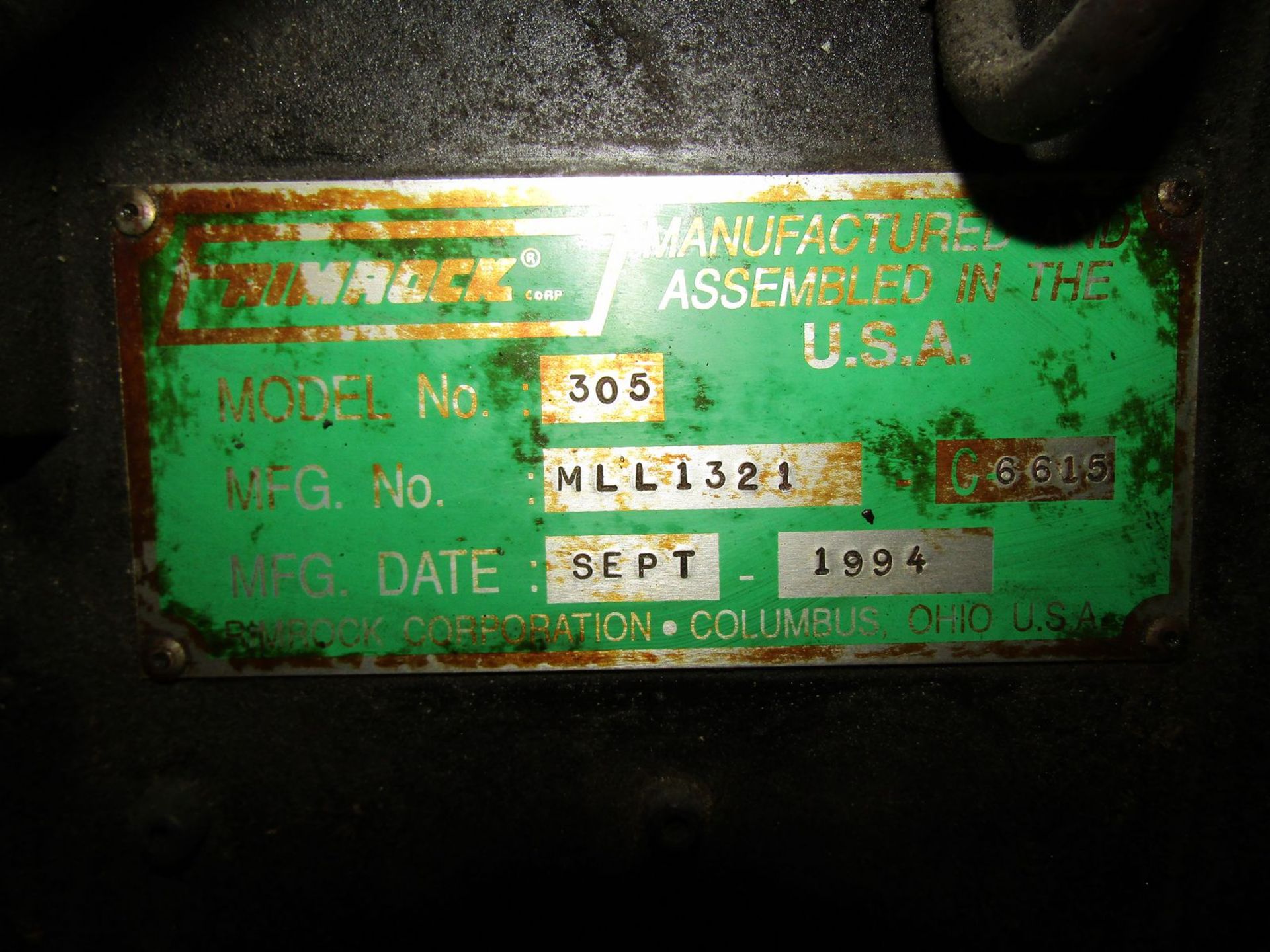 Rimrock Model 305 Automated Ladle, S/N: MLL1321-C6615 (1994); (Ref. #: C-3239) - Image 3 of 3