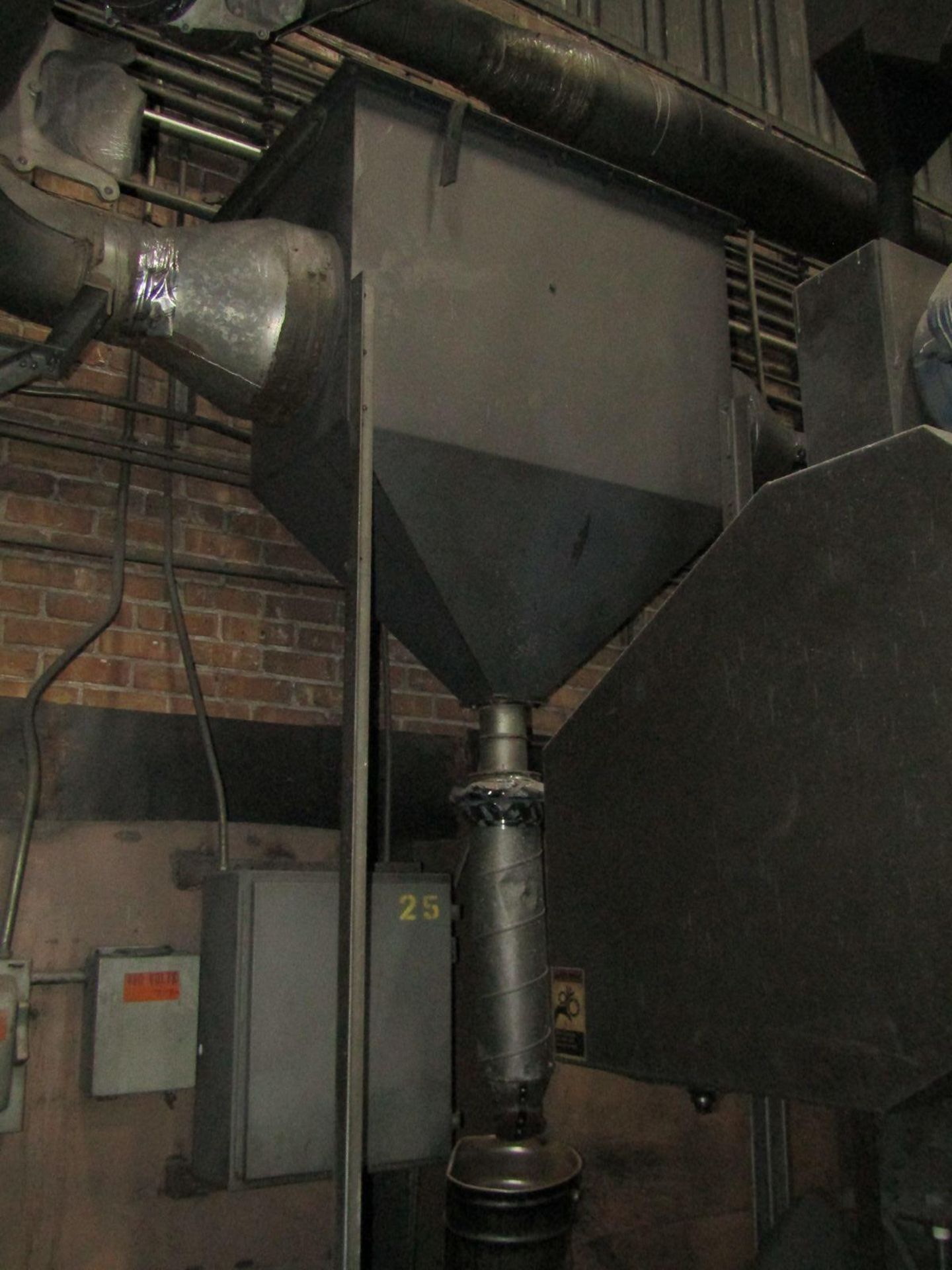 Wheelabrator 42 in. (approx.) Abrasive Tumblast Machine, S/N: A300231; with Tilting Load Hopper - Image 7 of 10
