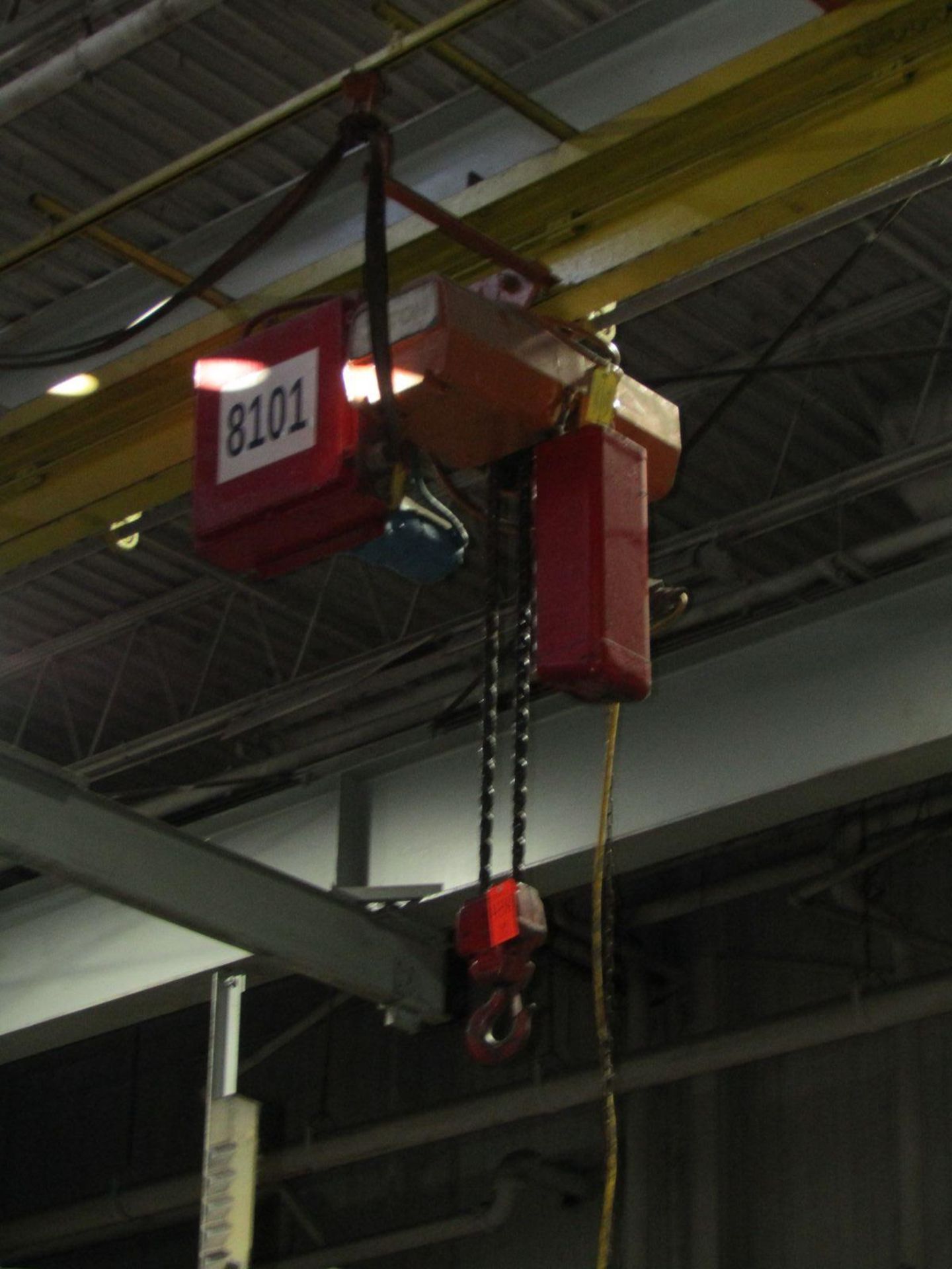 3-Ton Capacity Underslung Bridge Crane; 30 ft. long (approx.), with Trolley, 3-Ton Electric Chain - Image 2 of 3