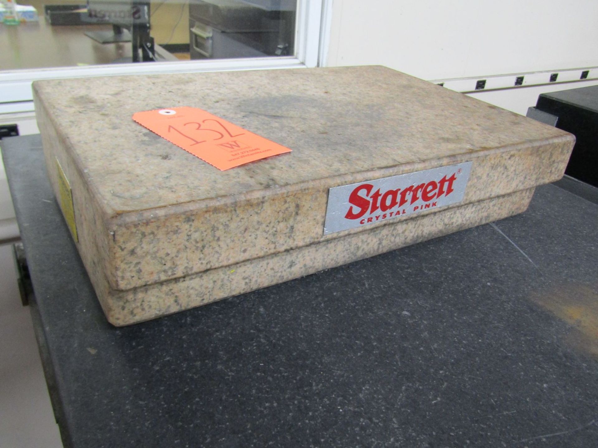 Starrett 18 in. x 12 in. x 4 in. with 1 in. Lip Crystal Pink Grade A Granite Surface Plate, S/N: