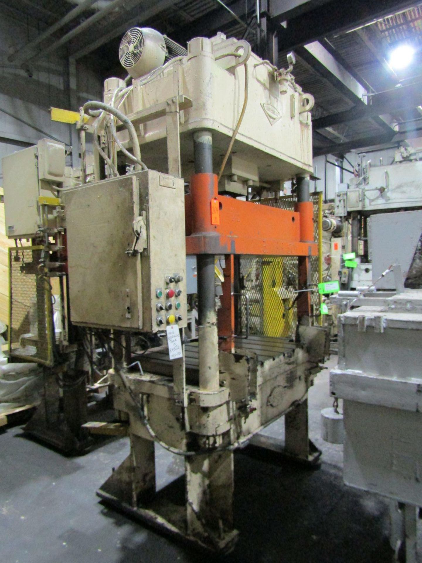 B&T 50 U.S. Ton Cap. Model TP-30-4 Four Column (Post) Vertical Hydraulic Die Casting Trim Press - Image 2 of 7