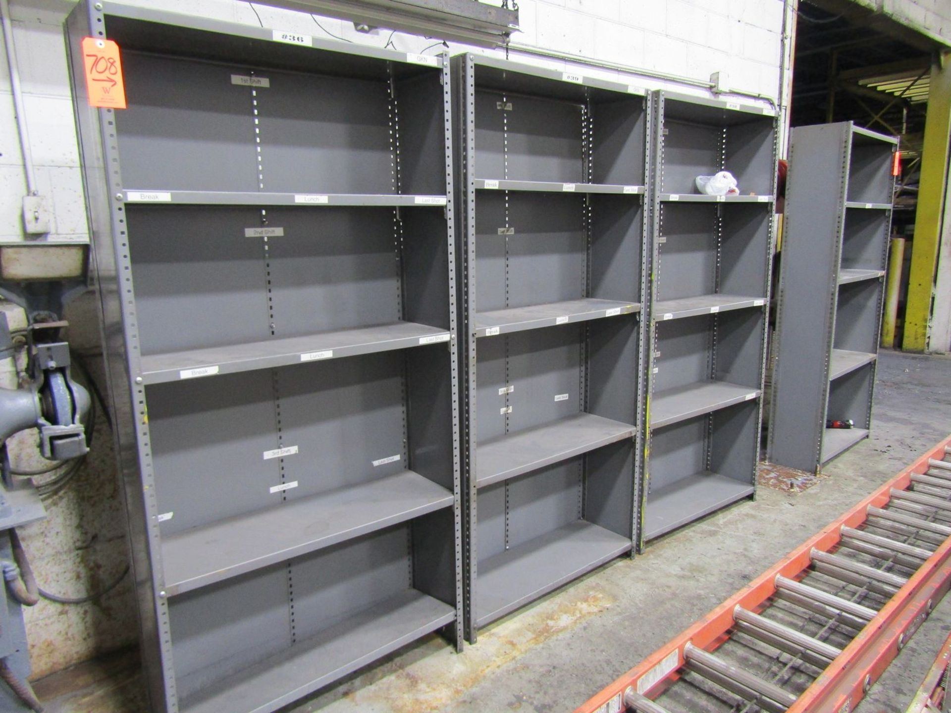 Lot - (4) Adjustable Shelving Units