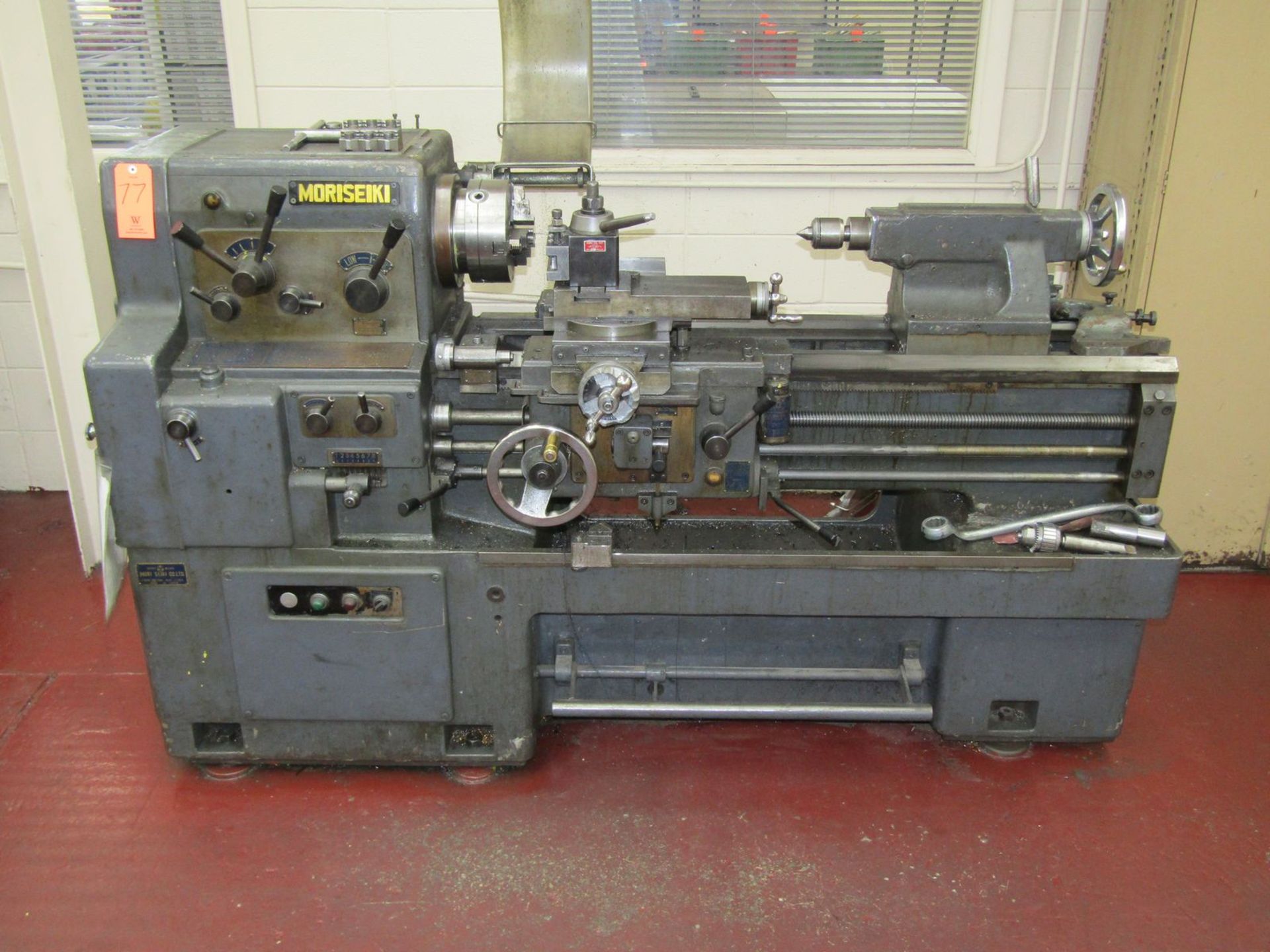 Mori Seiki 17 in. x 32 in. (approx.) Model M5-850 Engine Lathe, S/N: 7332; with 8 in. 3-Jaw Chuck,