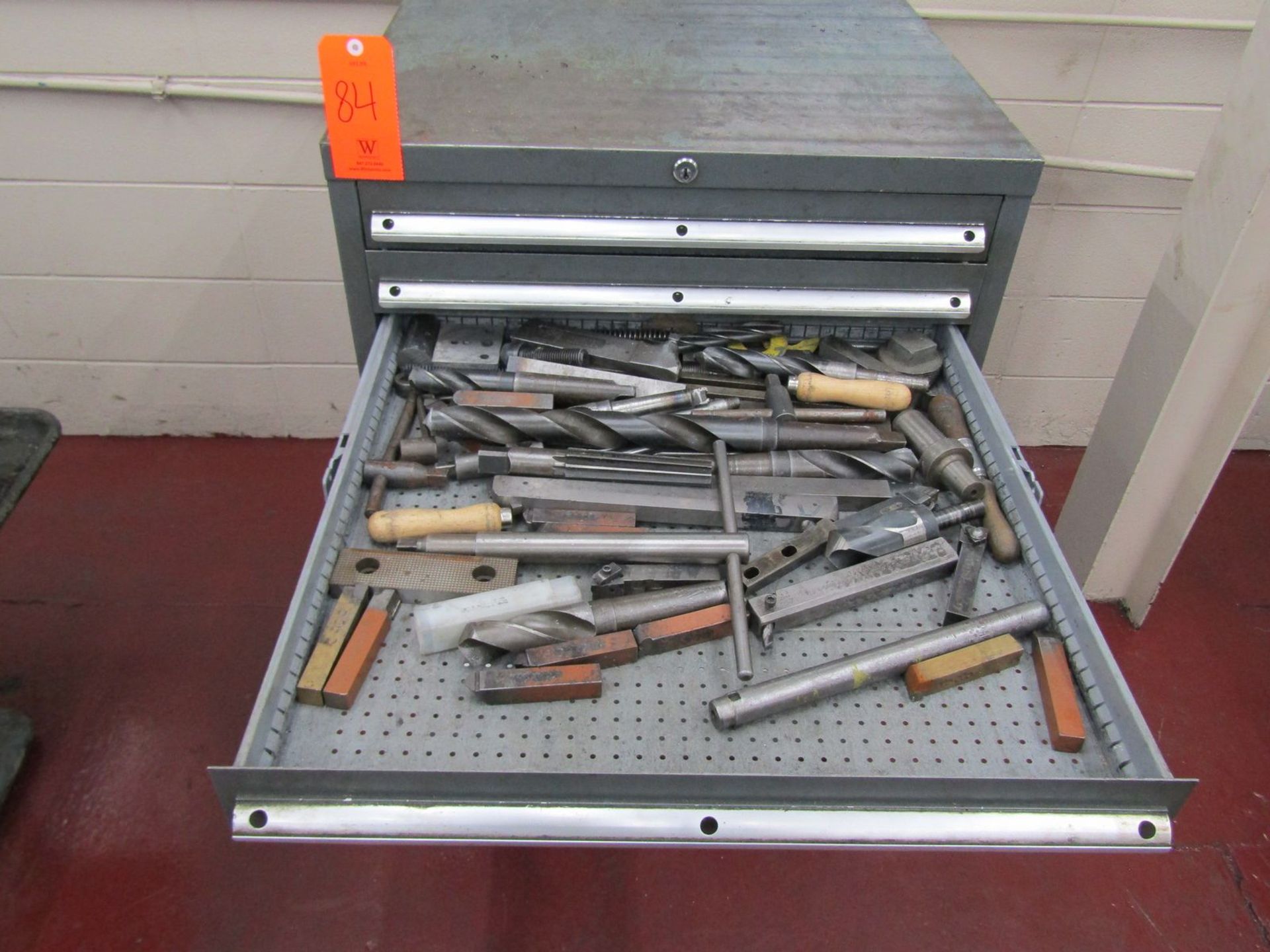 Lot - 7-Drawer Heavy Duty Parts Cabinet, with Contents of 5C Collets, Lathe Tooling, Drill Bits, - Image 4 of 8