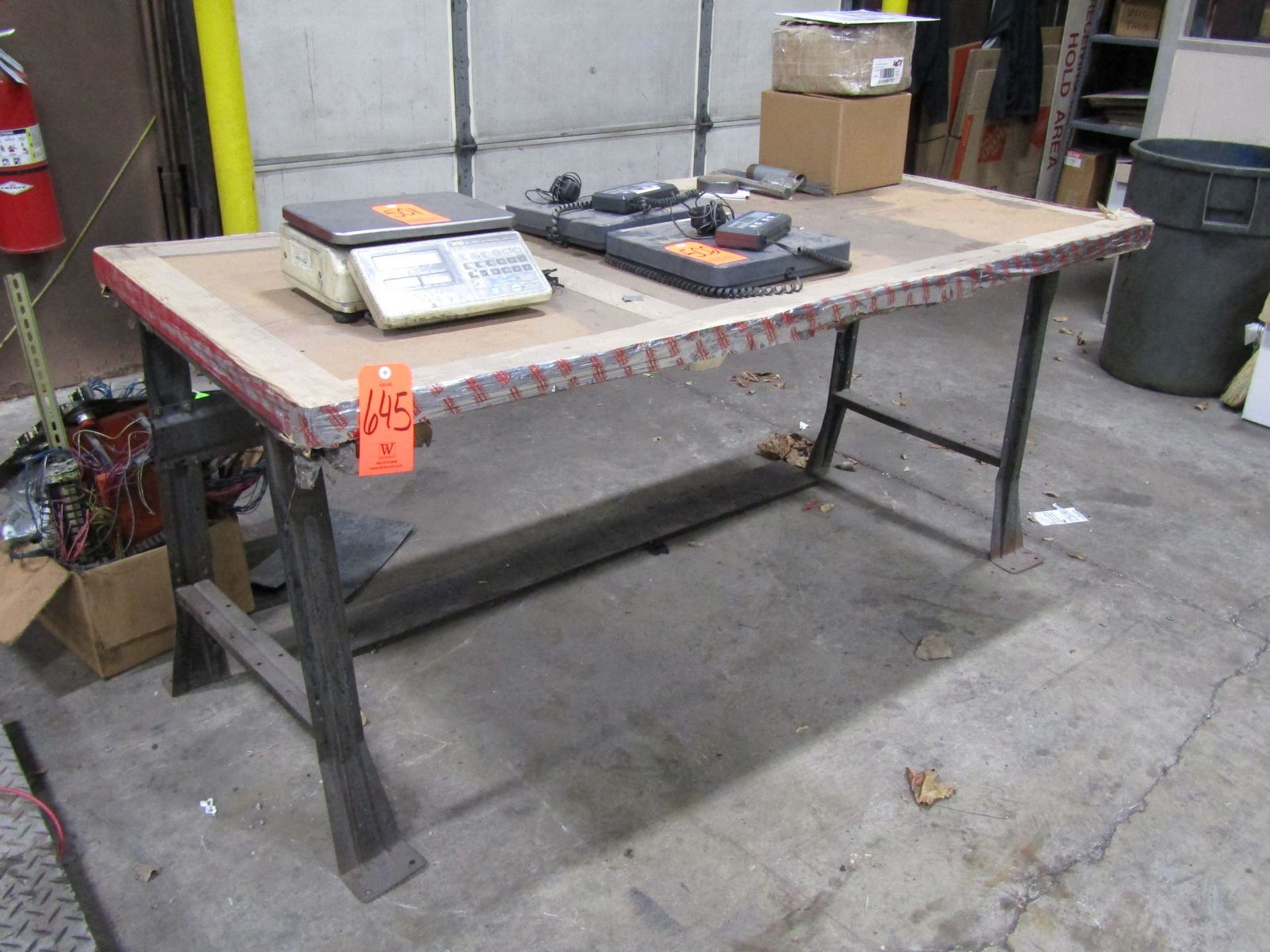 72 in. x 36 in. Steel Workbench, (No Contents)