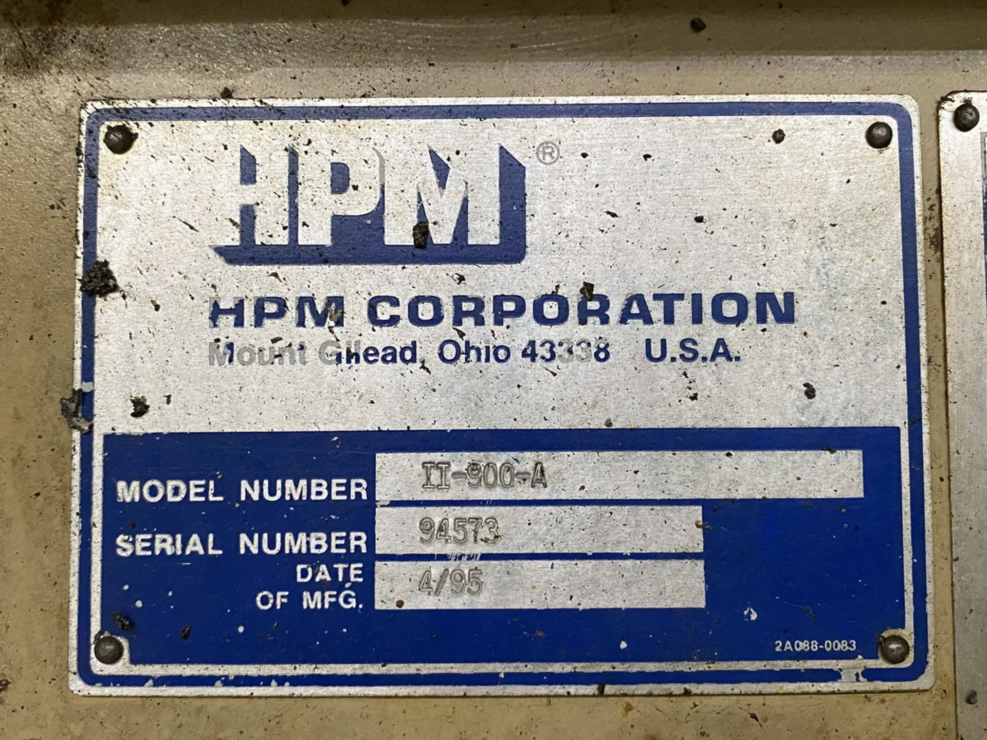 HPM 900-Ton Cap. Model II-900-A Horizontal Cold Chamber Aluminum High Pressure Die Casting - Image 11 of 11