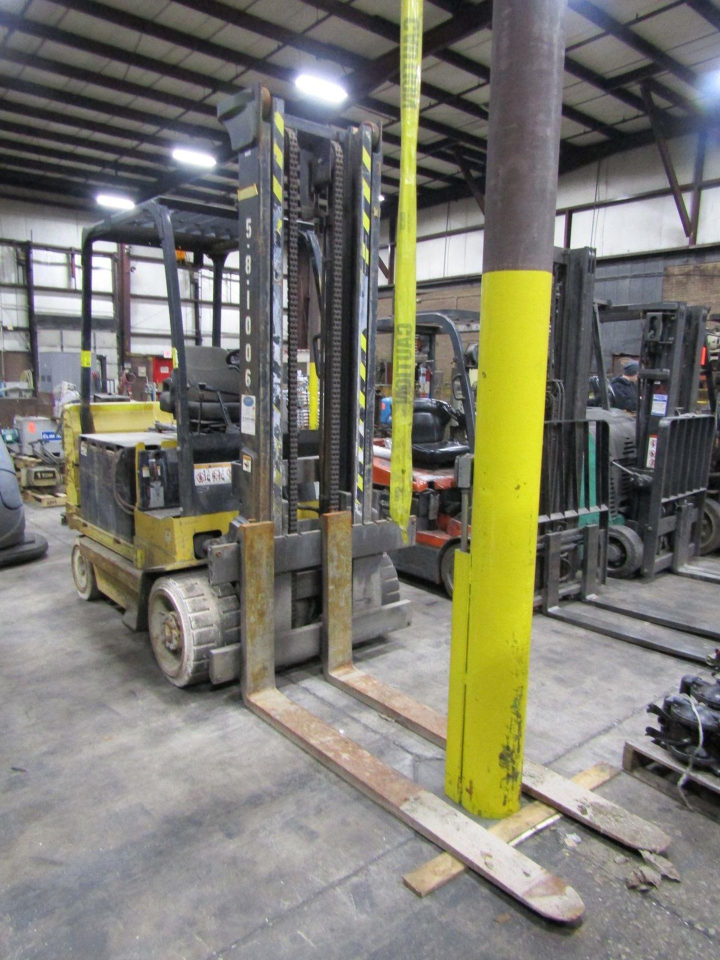 Yale 10,000 lb. Cap. Model ERC100HHN36TV108 Heavy Duty Electric Fork Lift Truck, S/N: C839N01878F; - Image 2 of 5