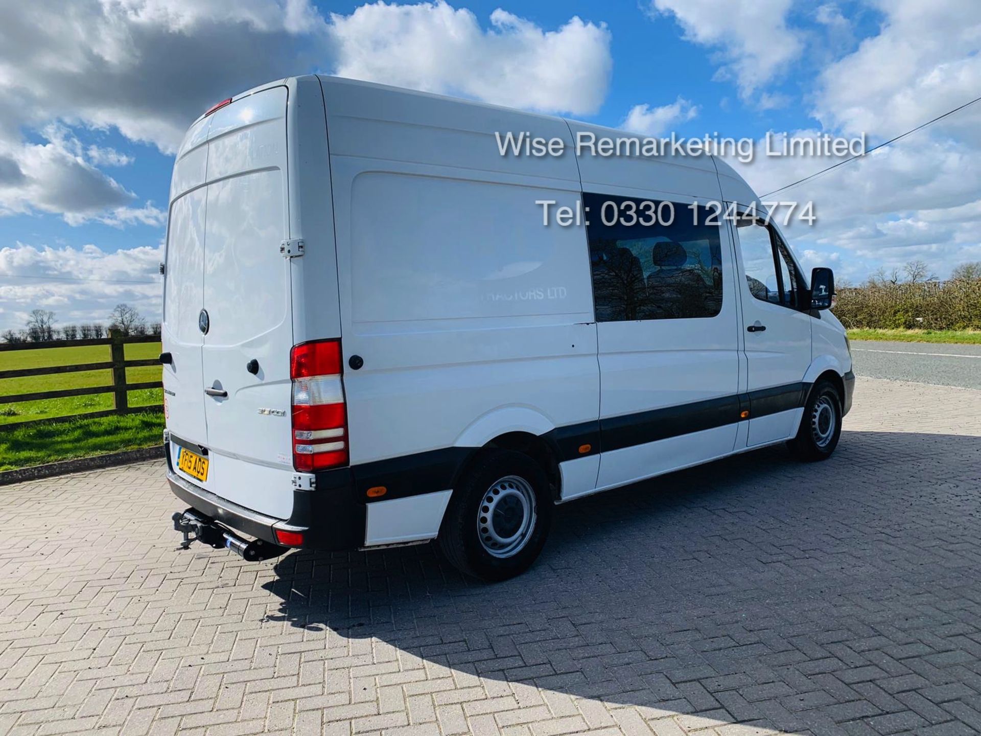 (RESERVE MET) Mercedes Sprinter 313 CDI 2.1 TD MWB Dualliner/Crew Van - 2015 15 Reg - 6 Seats - - Image 9 of 23