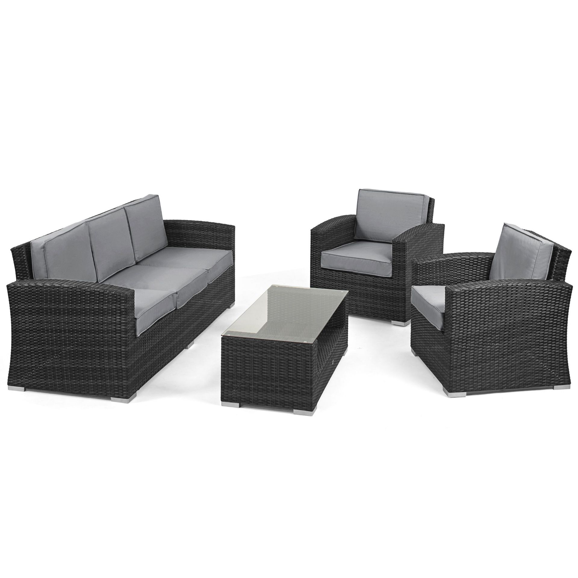 Rattan Kingston 3 Seat Outdoor Sofa Set (Grey) *BRAND NEW* - Image 3 of 4