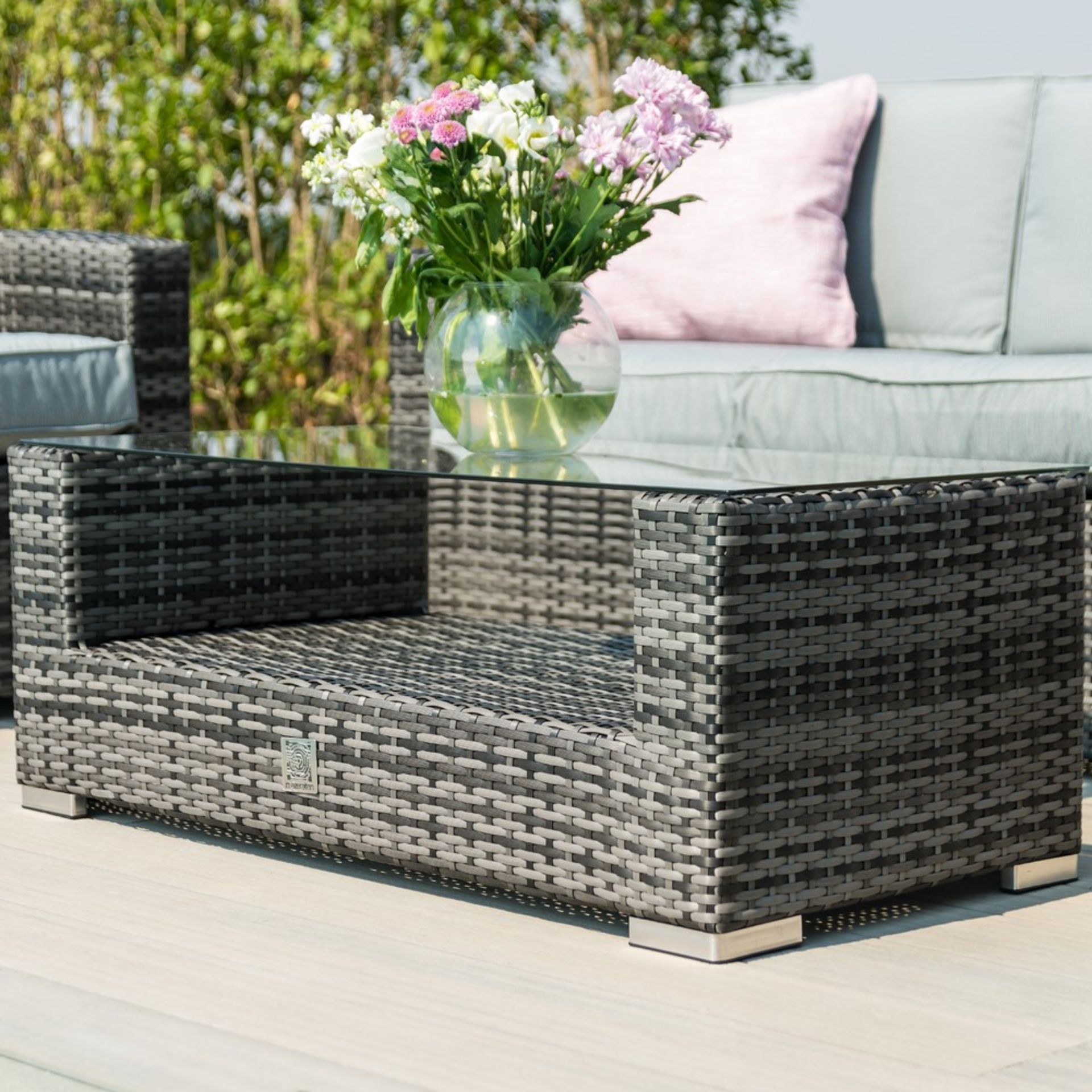 Rattan Kingston 3 Seat Outdoor Sofa Set (Grey) *BRAND NEW* - Image 4 of 4