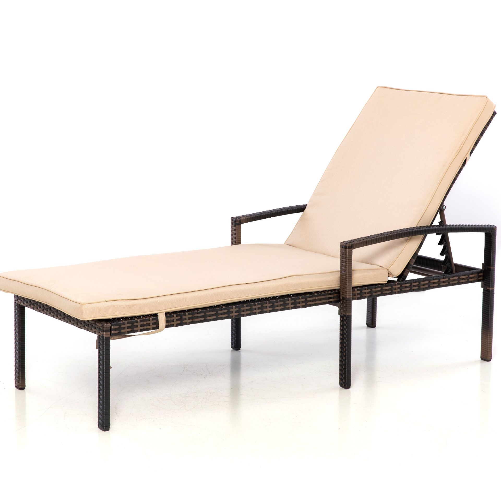 Rattan Austin SunLounger (Brown) *BRAND NEW*