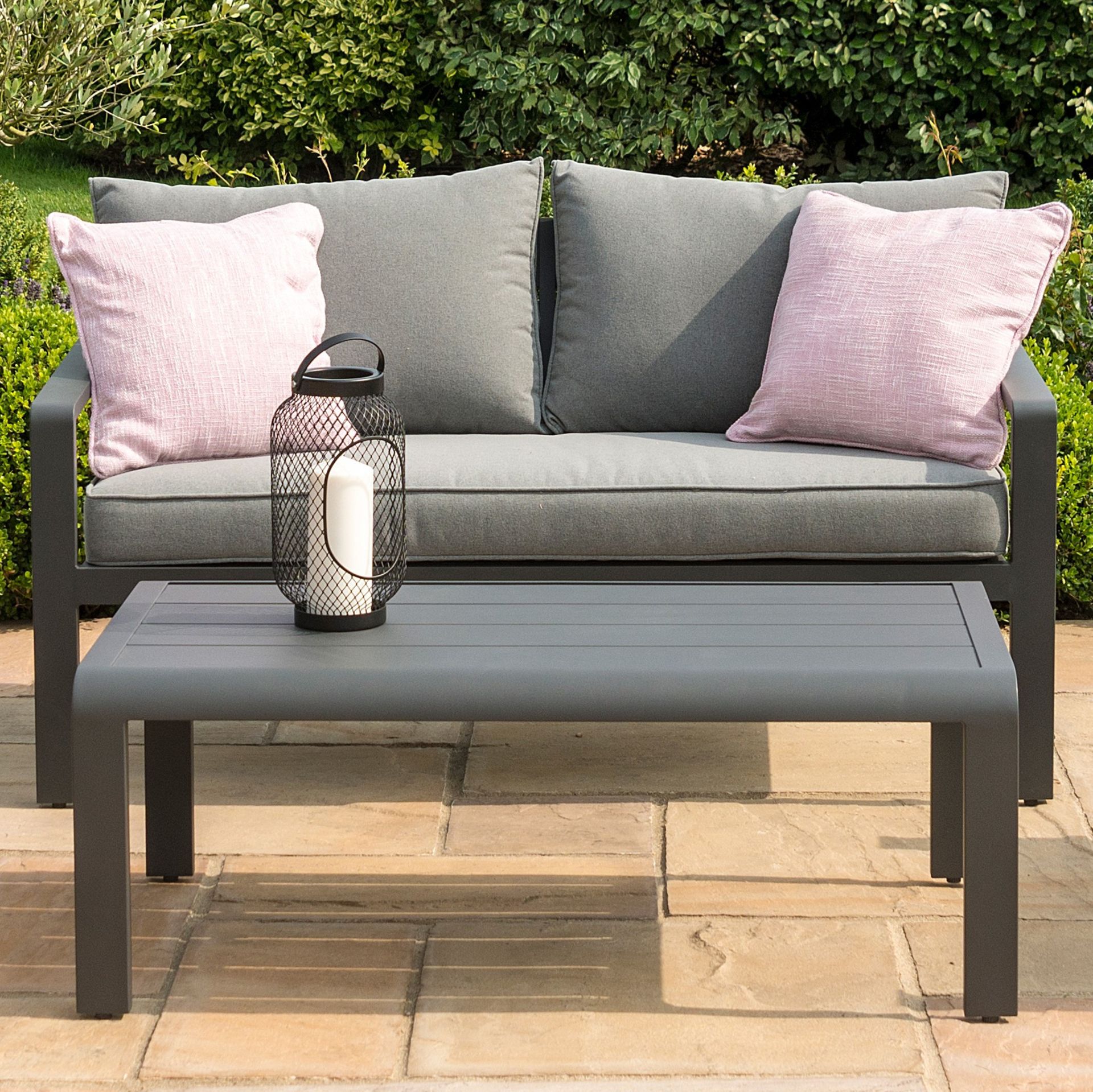 Verona Outdoor/Garden Aluminium 2 Seat Sofa Set (BRAND NEW) - Image 4 of 7