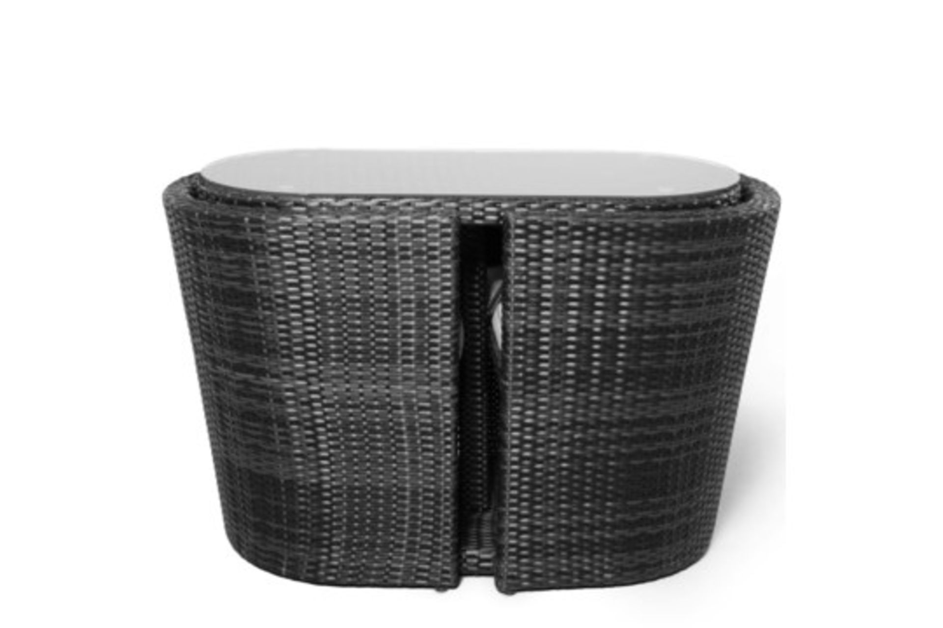 Rattan Outdoor Balcony Bistro Set (Grey) **BRAND NEW 2020 DESIGN** - Image 3 of 6