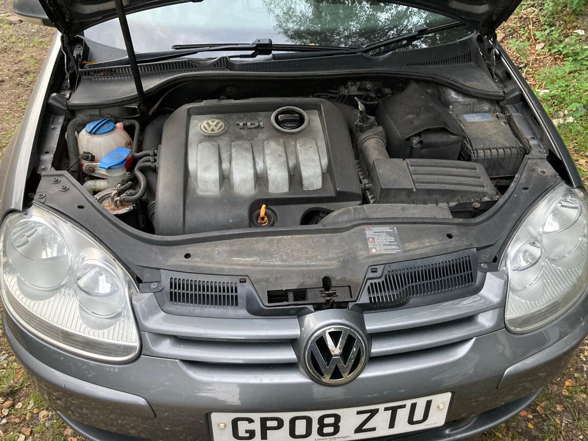 (Reserve Met) Volkswagen Golf 1.9 TDI Match - 2008 08 Reg - Metallic Grey - Alloy Wheels - Image 5 of 10