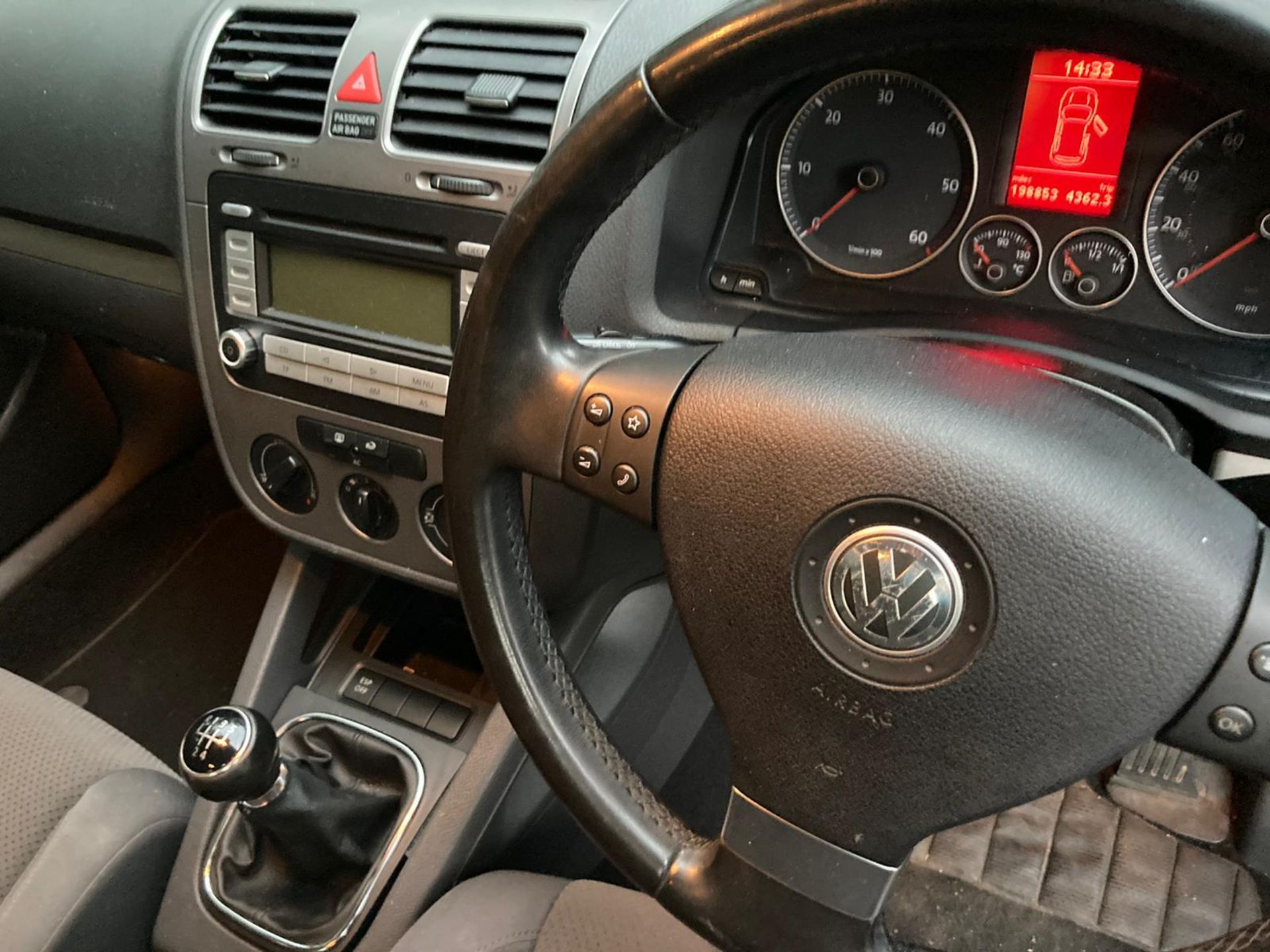 (Reserve Met) Volkswagen Golf 1.9 TDI Match - 2008 08 Reg - Metallic Grey - Alloy Wheels - Image 8 of 10