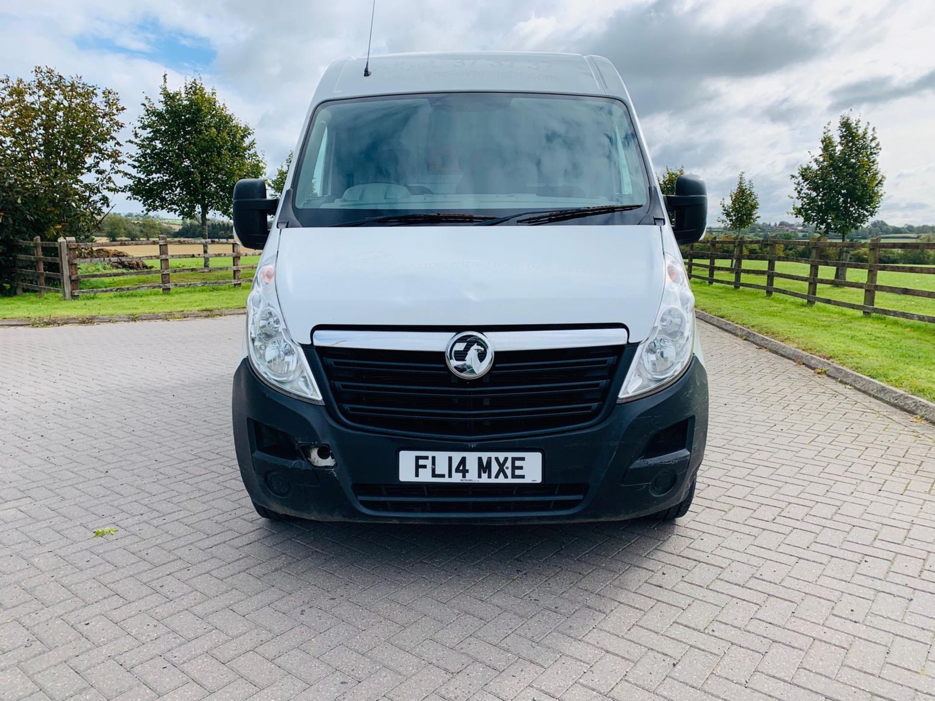 (RESERVE MET) Vauxhall Movano F3500 2.3 CDTI - 2014 14 Reg - LWB - Air Con - Image 2 of 16