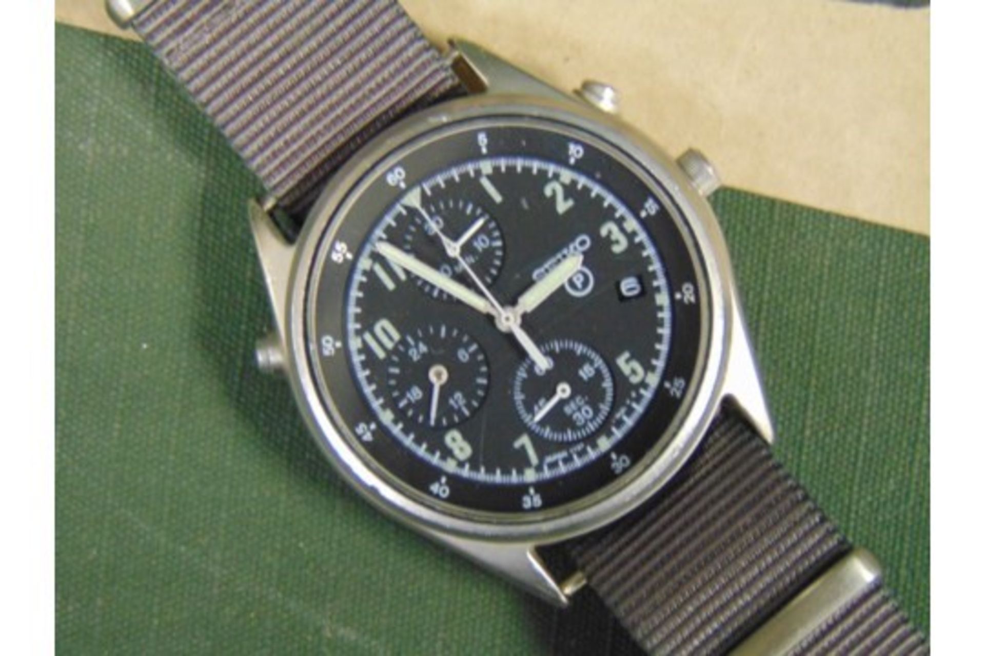 1 x Seiko Pilots Chronograph Generation 2, the part number is NSN6645-998149181. It is dated 1995 - Image 3 of 6