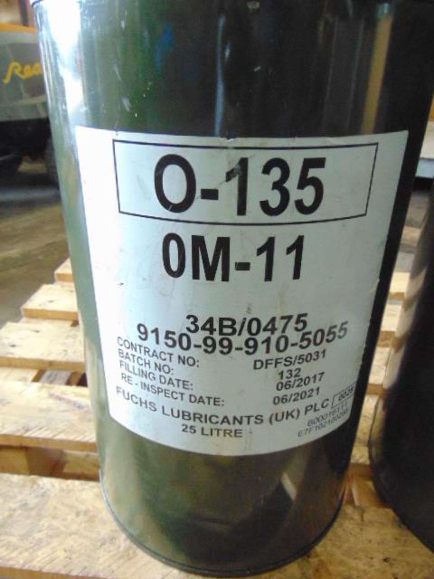 Qty 2 x 25 Ltr O-135/OM-11 Oil direct from reserve stores - Image 2 of 2