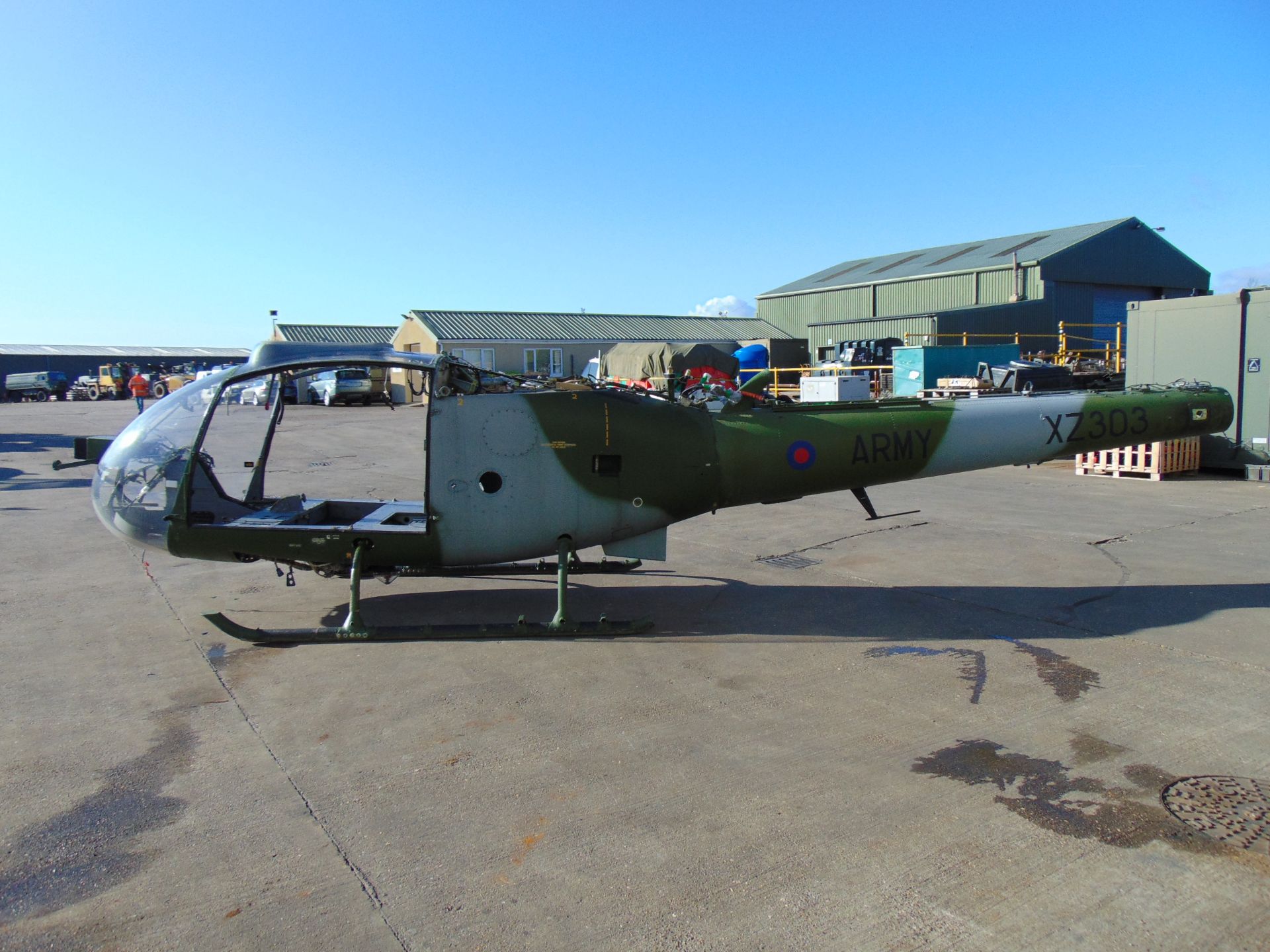 Gazelle AH 1 Turbine Helicopter Airframe (TAIL NUMBER XZ303) - Image 5 of 25