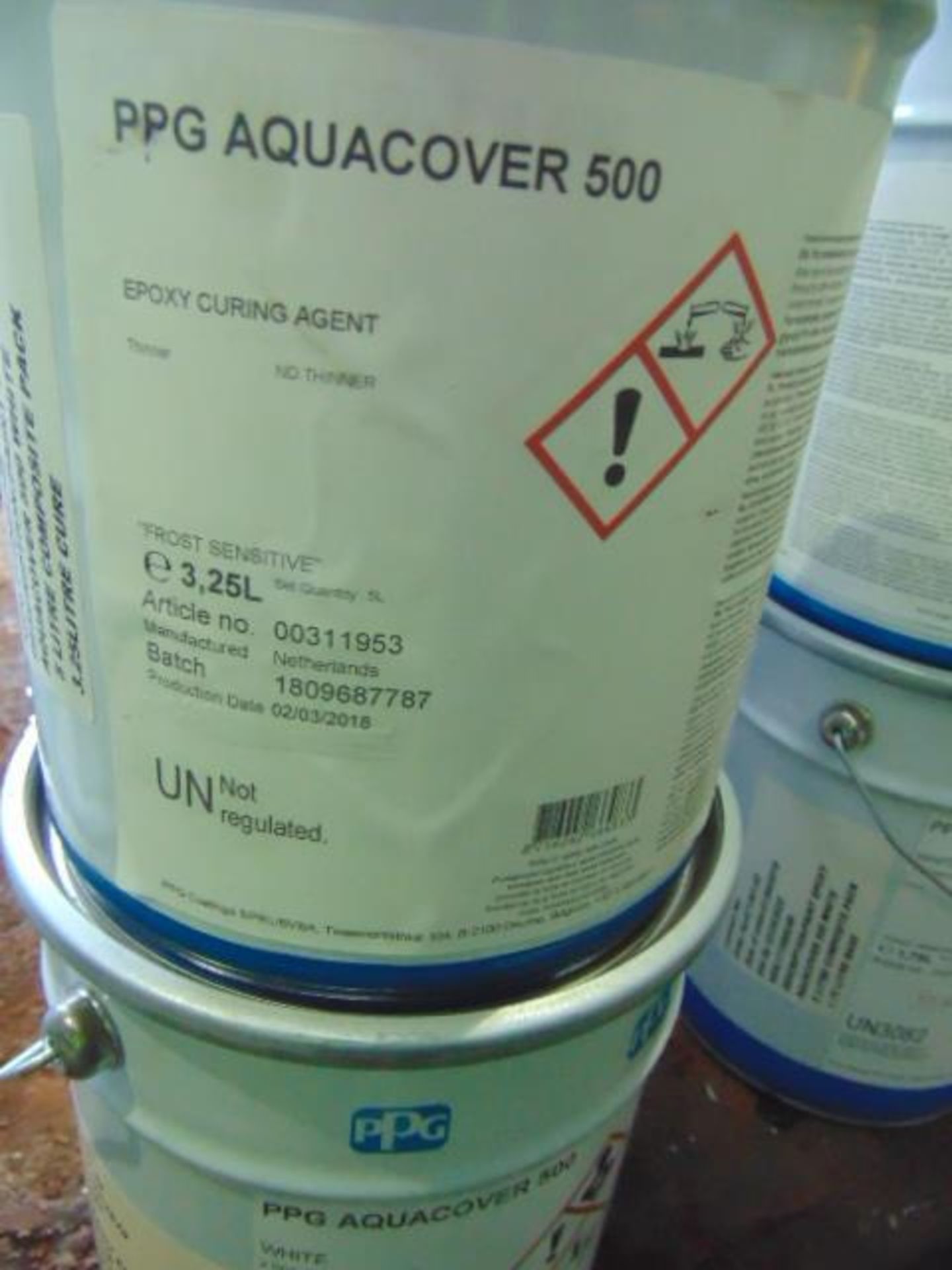 Qty 8 x PPG Aquacover 500 direct from reserve stores - Image 3 of 3