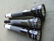 Qty 3 x Maglite 3 D-Cell Torches