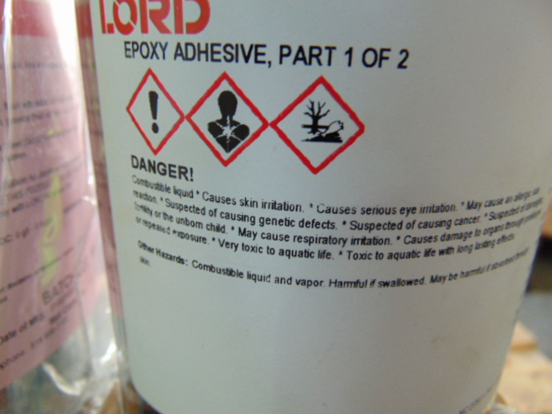Qty 5 x Lord 2-Part Epoxy Adhesive Direct from Reserve Stores - Image 2 of 3