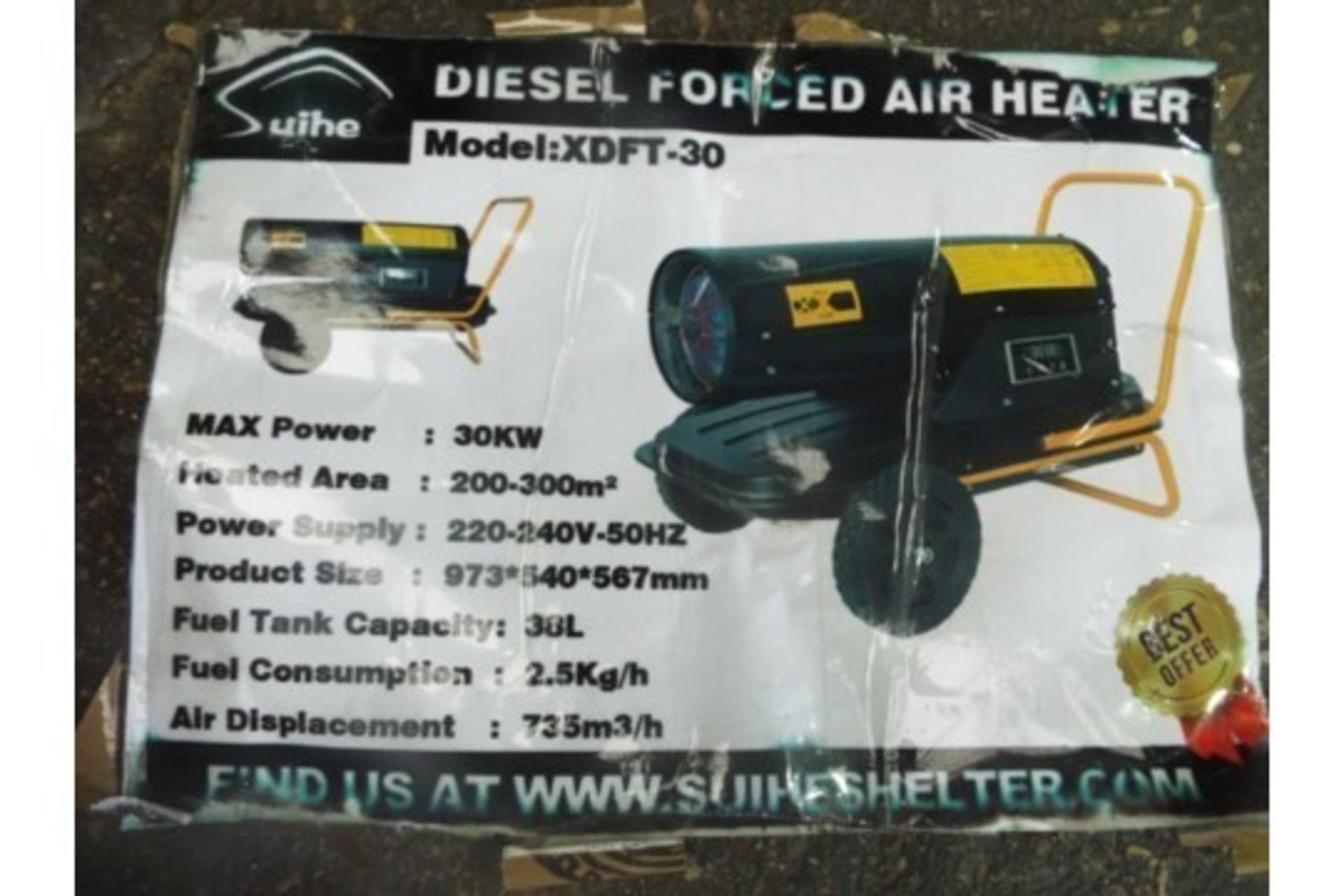 ** BRAND NEW ** XDFT-30 Diesel Space Heater - Image 10 of 10