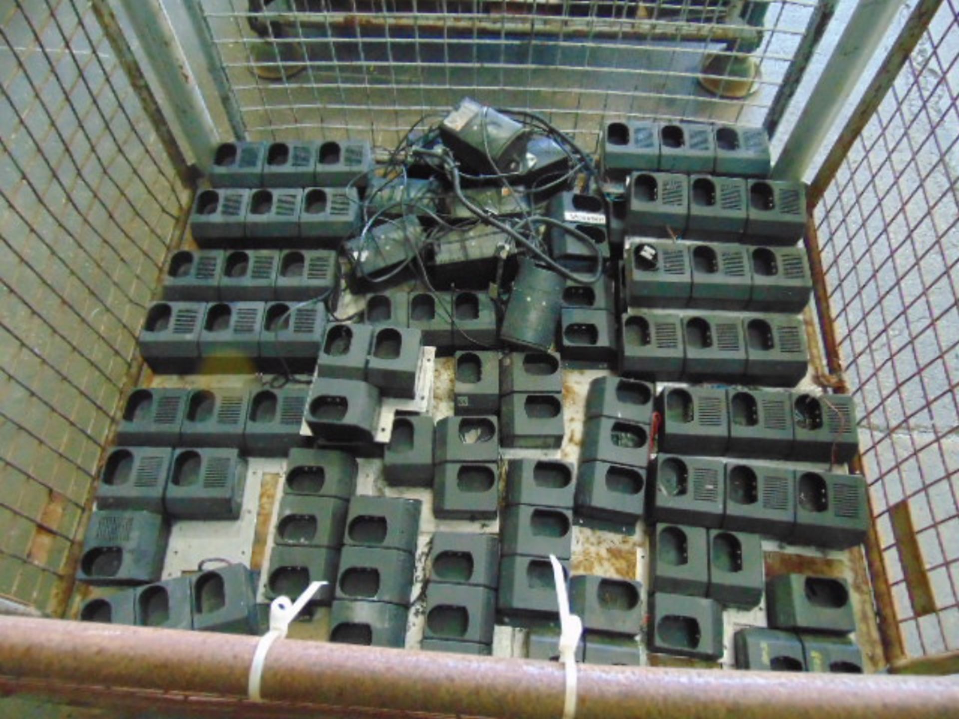 Stillage of Radio Chargers and Dragon Searchlight Chargers