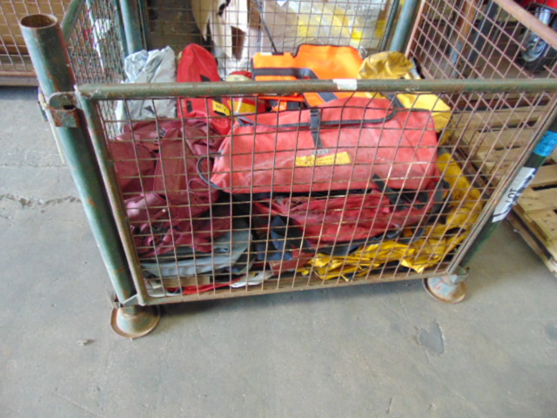 Stillage of Mixed Fire Service Bags