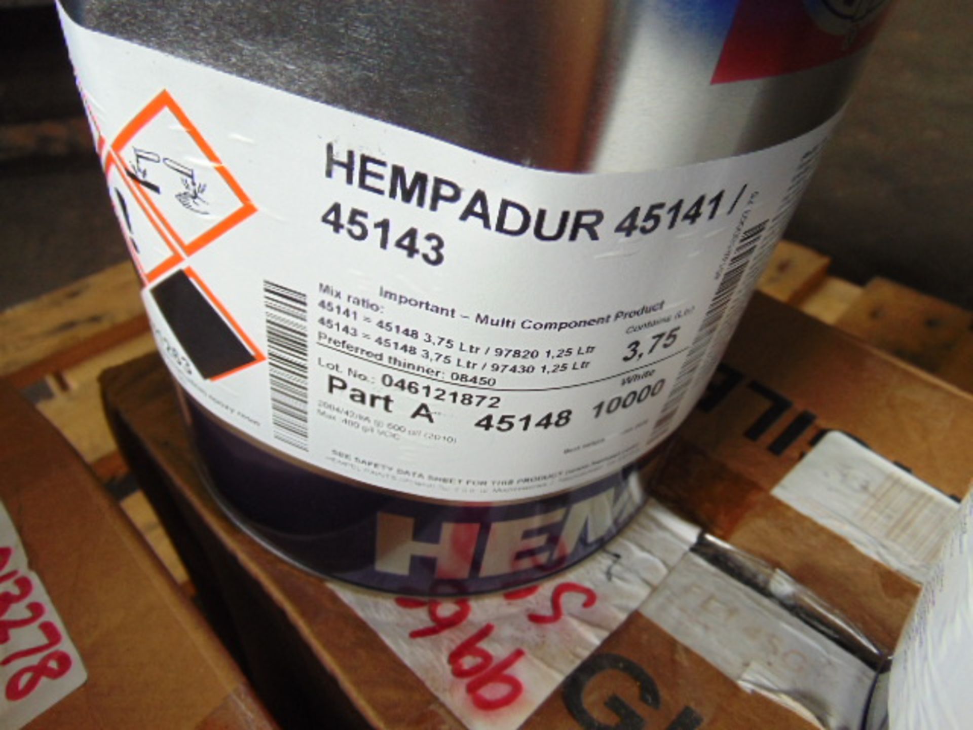 Qty 2 x Hempadur 45141 2-Part Epoxy Paint System Direct from Reserve Stores - Image 2 of 3