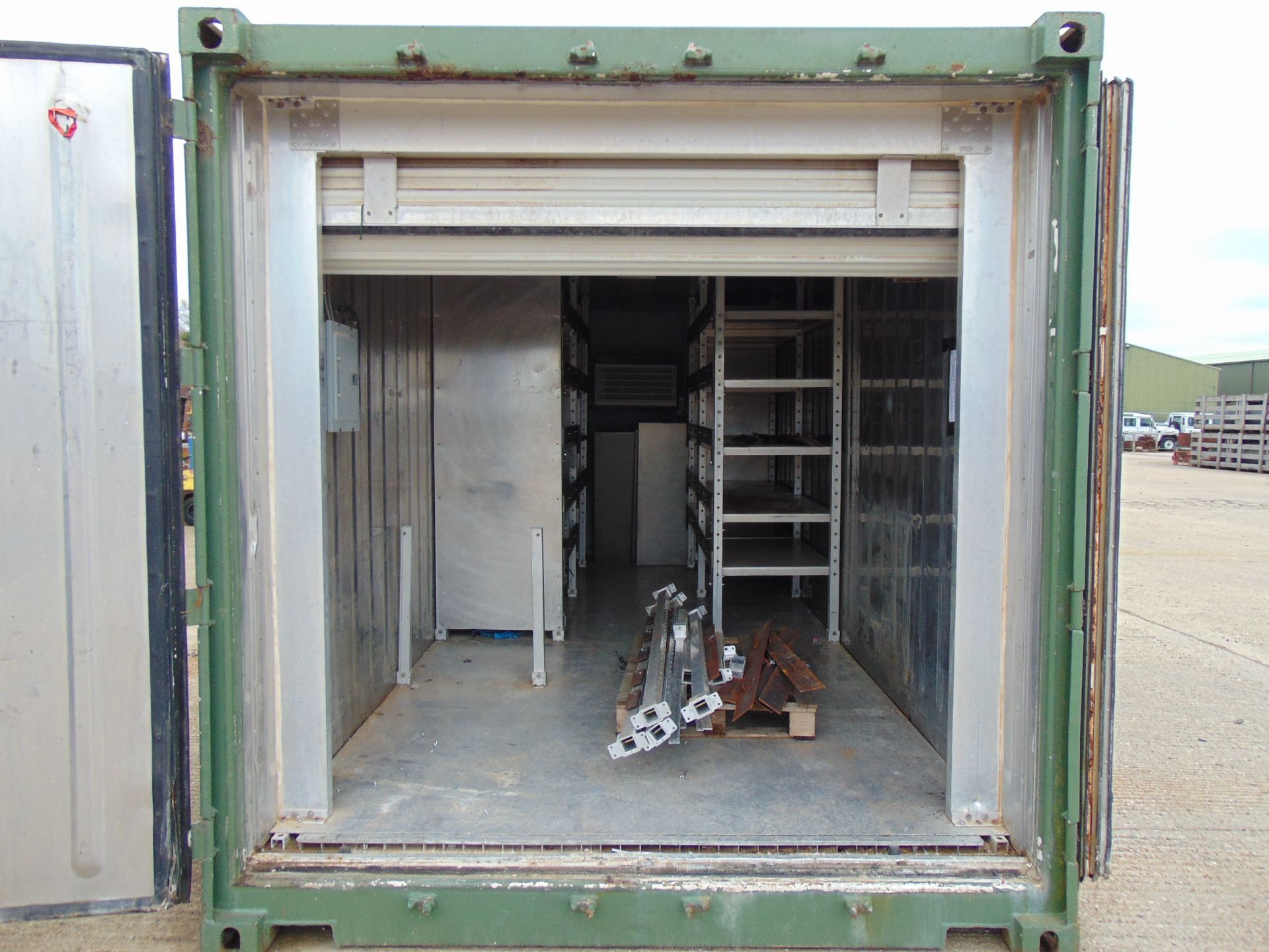 20' ISO Shipping Container C/W Stainless Steel Interior Lining, A/C, Roller Shutter Door etc - Image 2 of 18