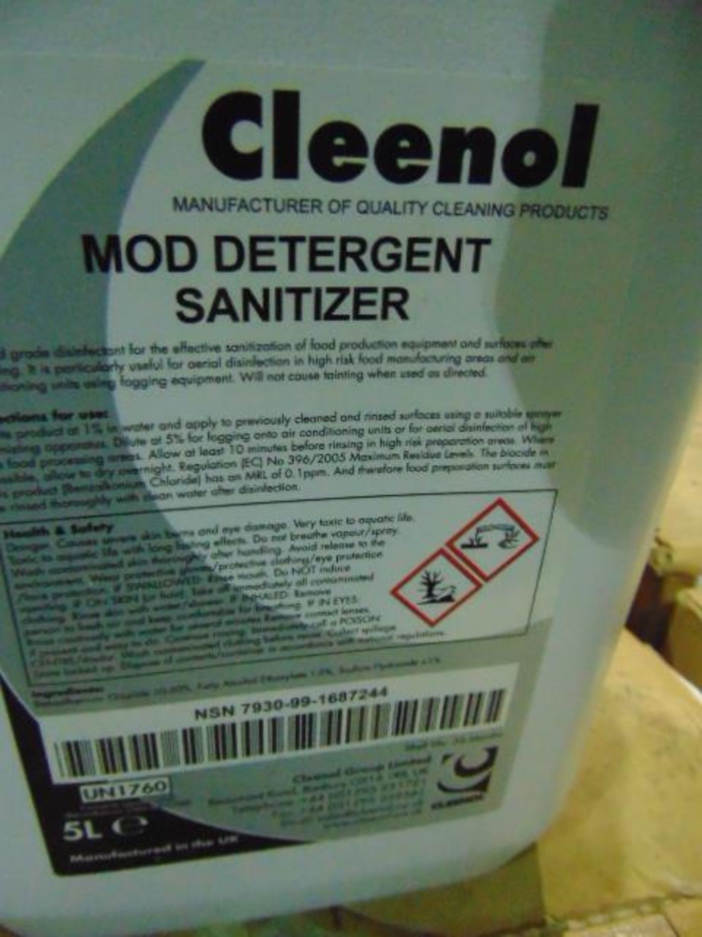 Qty 41 x 5 Ltr Mod Detergent Sanitizer - Image 2 of 2