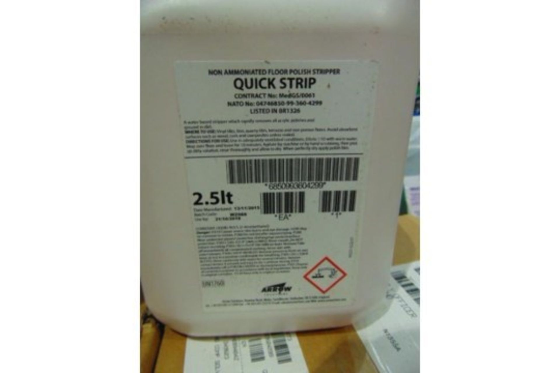 Approx 70 x 2.5 Ltr Quickstrip Direct from Reserve Stores - Image 2 of 2