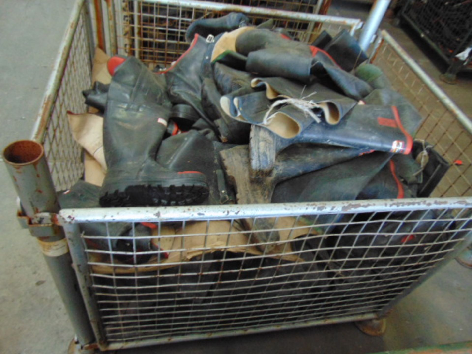 Stillage of Mixed Boots